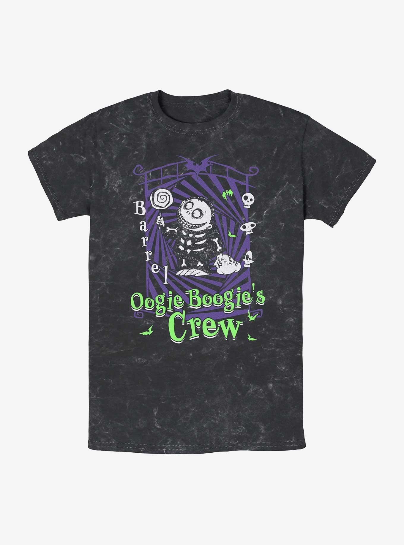 The Nightmare Before Christmas Boogie's Crew Barrel Mineral Wash T-Shirt, , hi-res