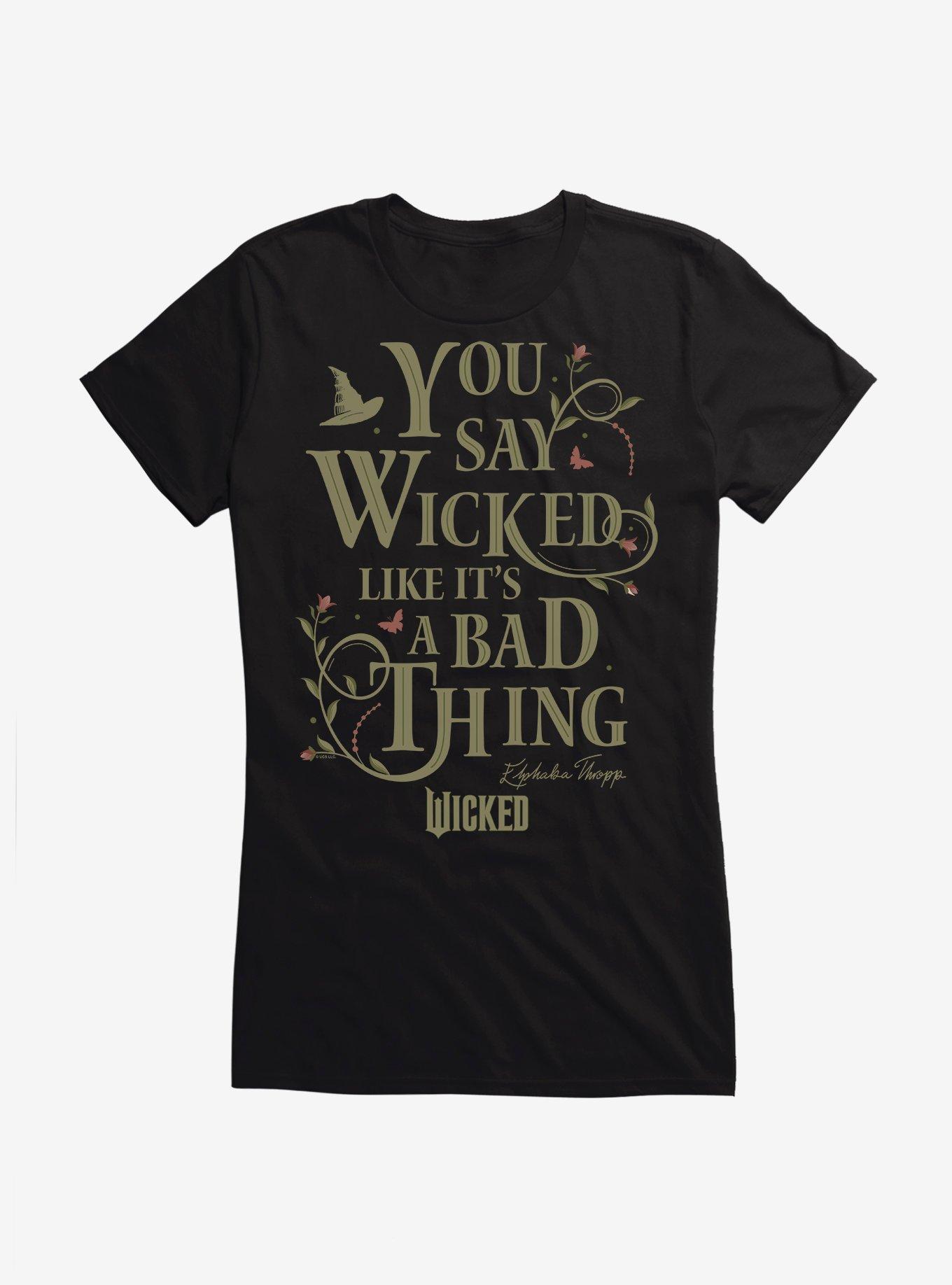 Wicked Elphaba Like It's A Bad Thing Girls T-Shirt, BLACK, hi-res