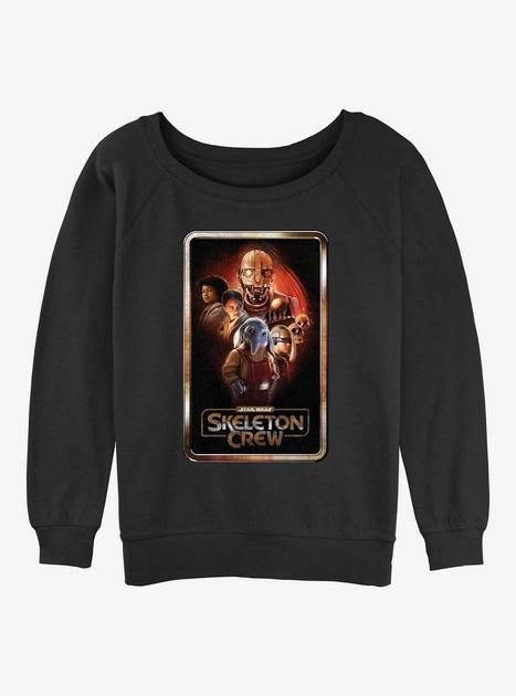 Skeleton Crew Poster Group Girls Slouchy Sweatshirt - BLACK | Hot Topic