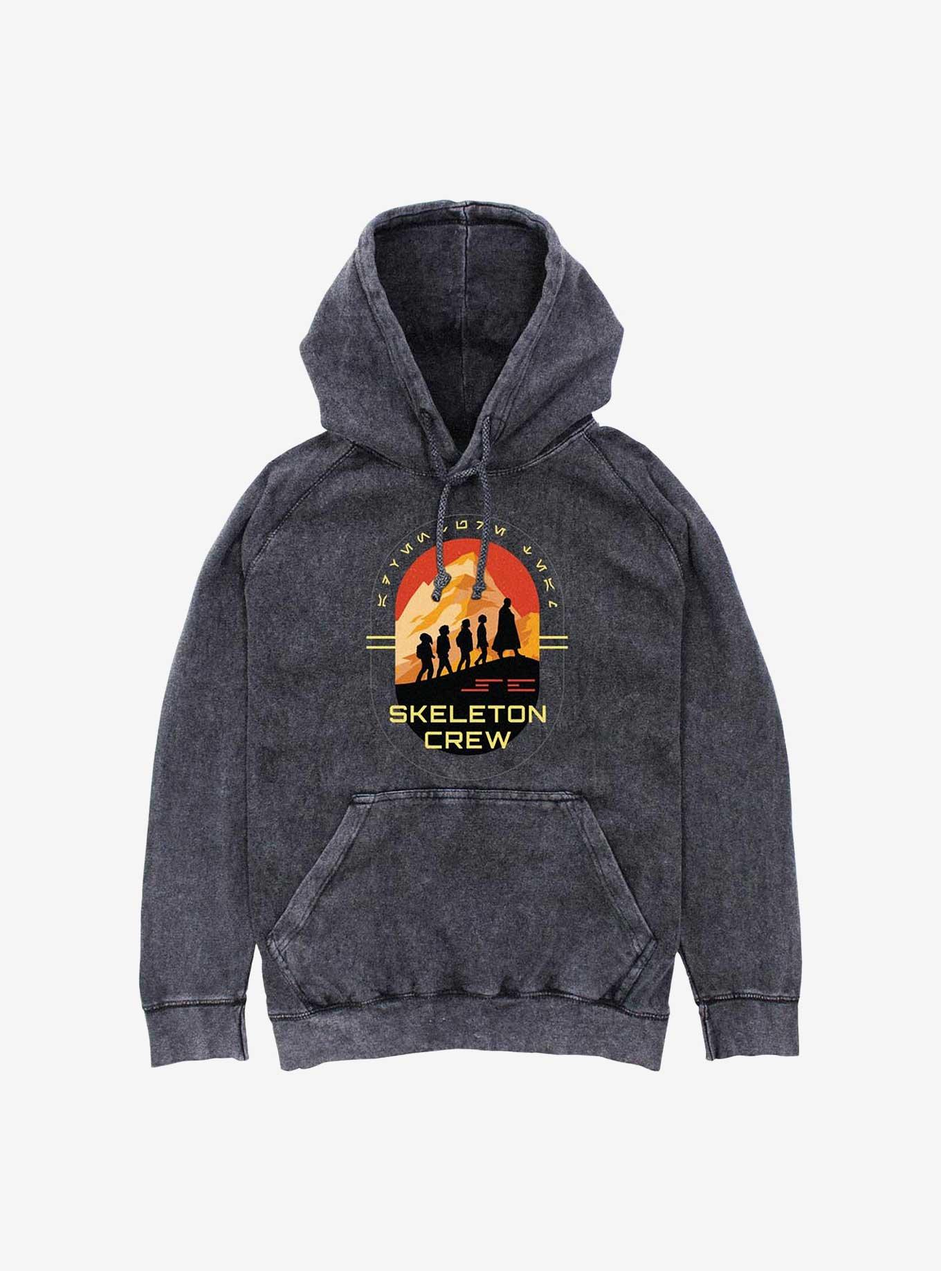 Skeleton Crew Group Silhouettes Mineral Wash Hoodie, , hi-res