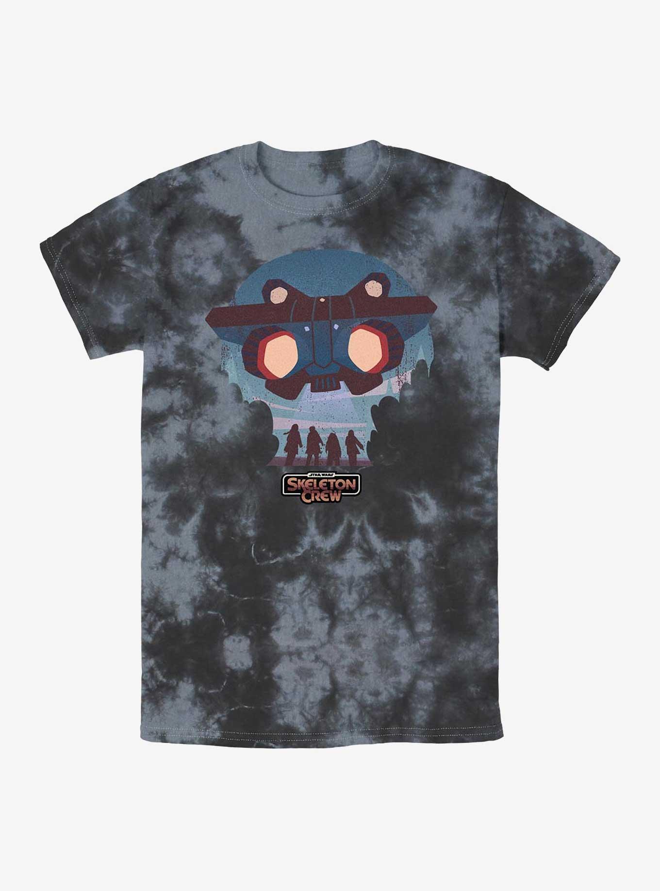 Skeleton Crew Kids And Ship Tie-Dye T-Shirt, , hi-res
