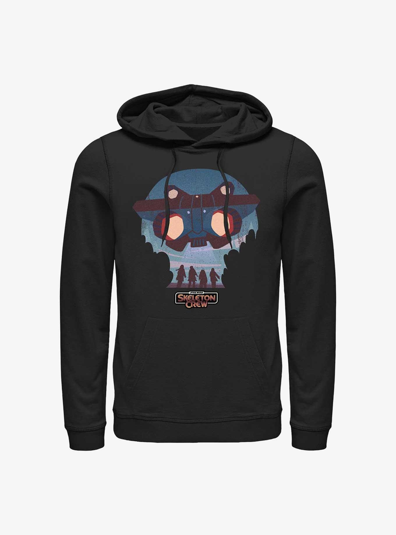 Skeleton Crew Kids And Ship Hoodie, BLACK, hi-res