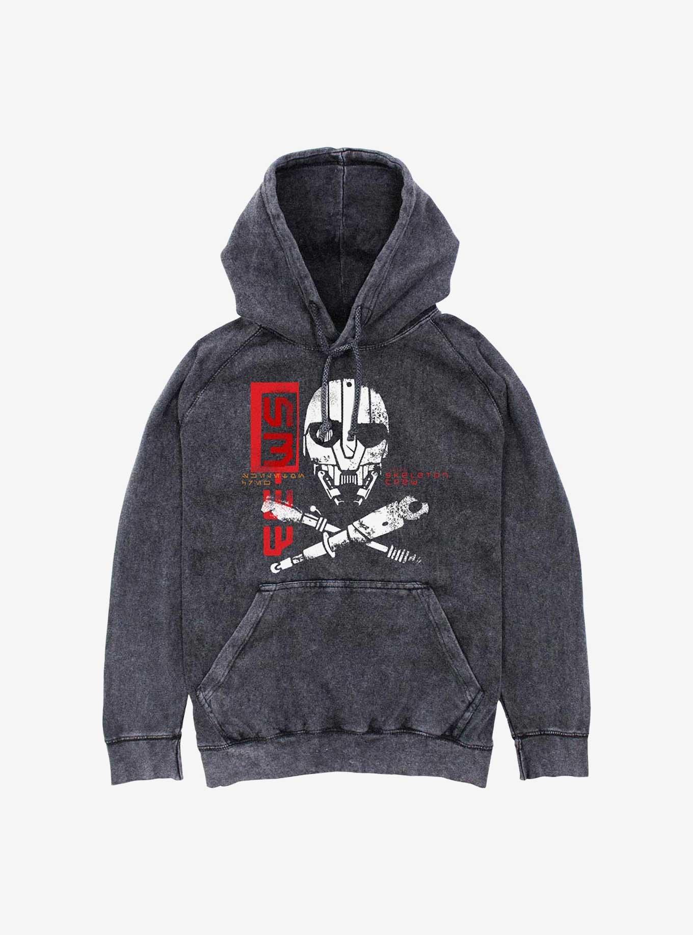 Skeleton Crew SM 33 Mineral Wash Hoodie, , hi-res