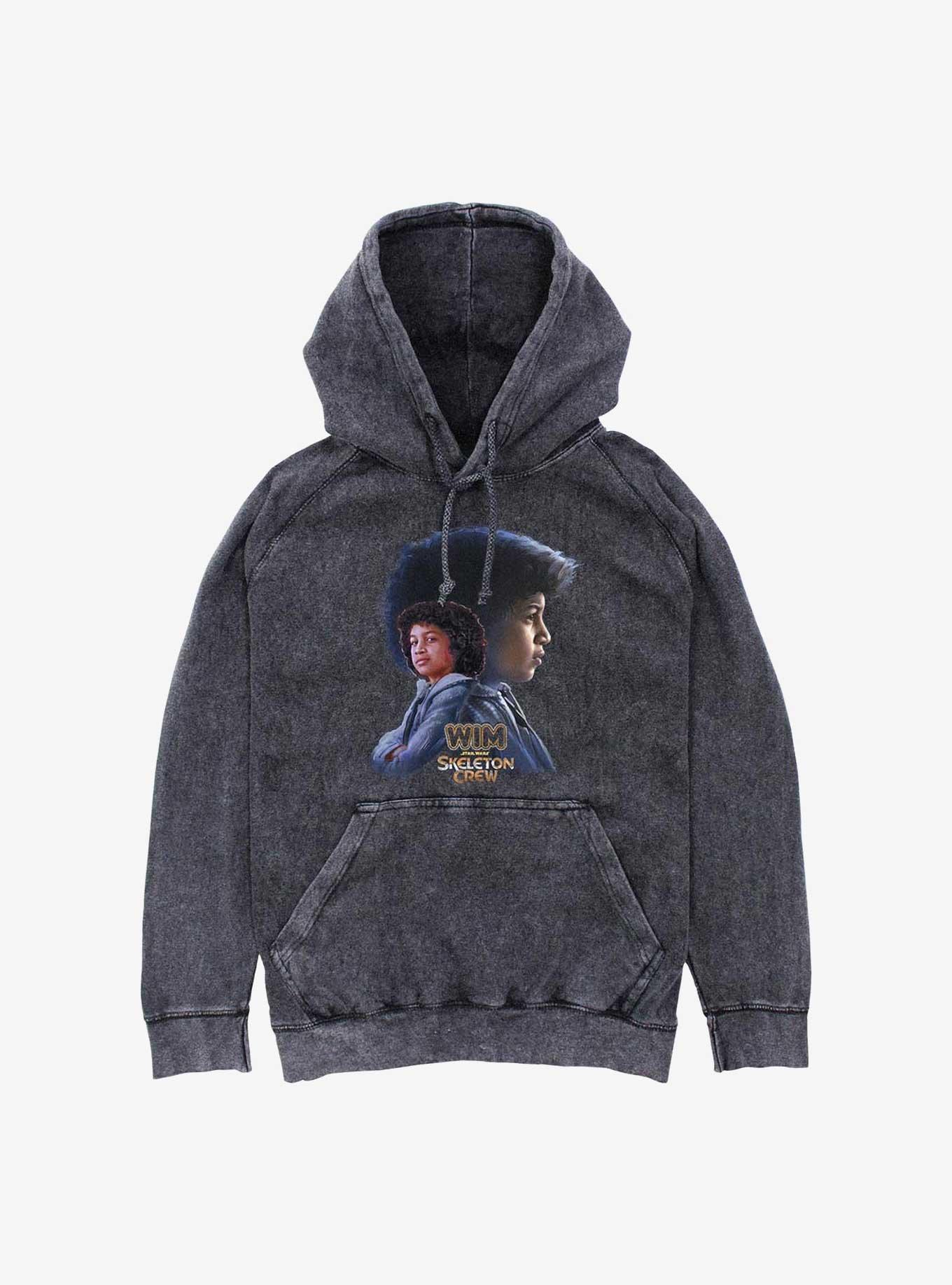 Skeleton Crew Just Wim Mineral Wash Hoodie, , hi-res