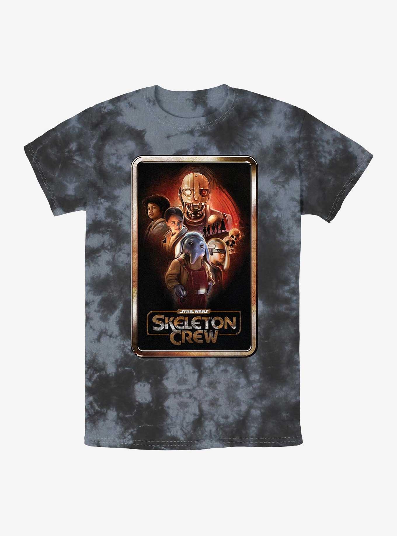 Skeleton Crew Poster Group Tie-Dye T-Shirt, BLKCHAR, hi-res