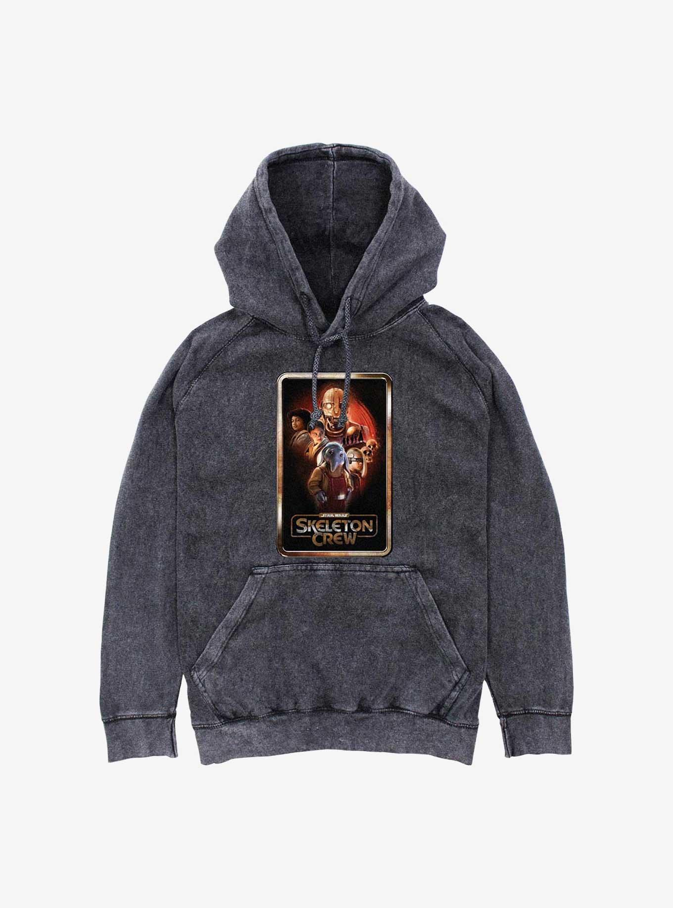 Skeleton Crew Poster Group Mineral Wash Hoodie