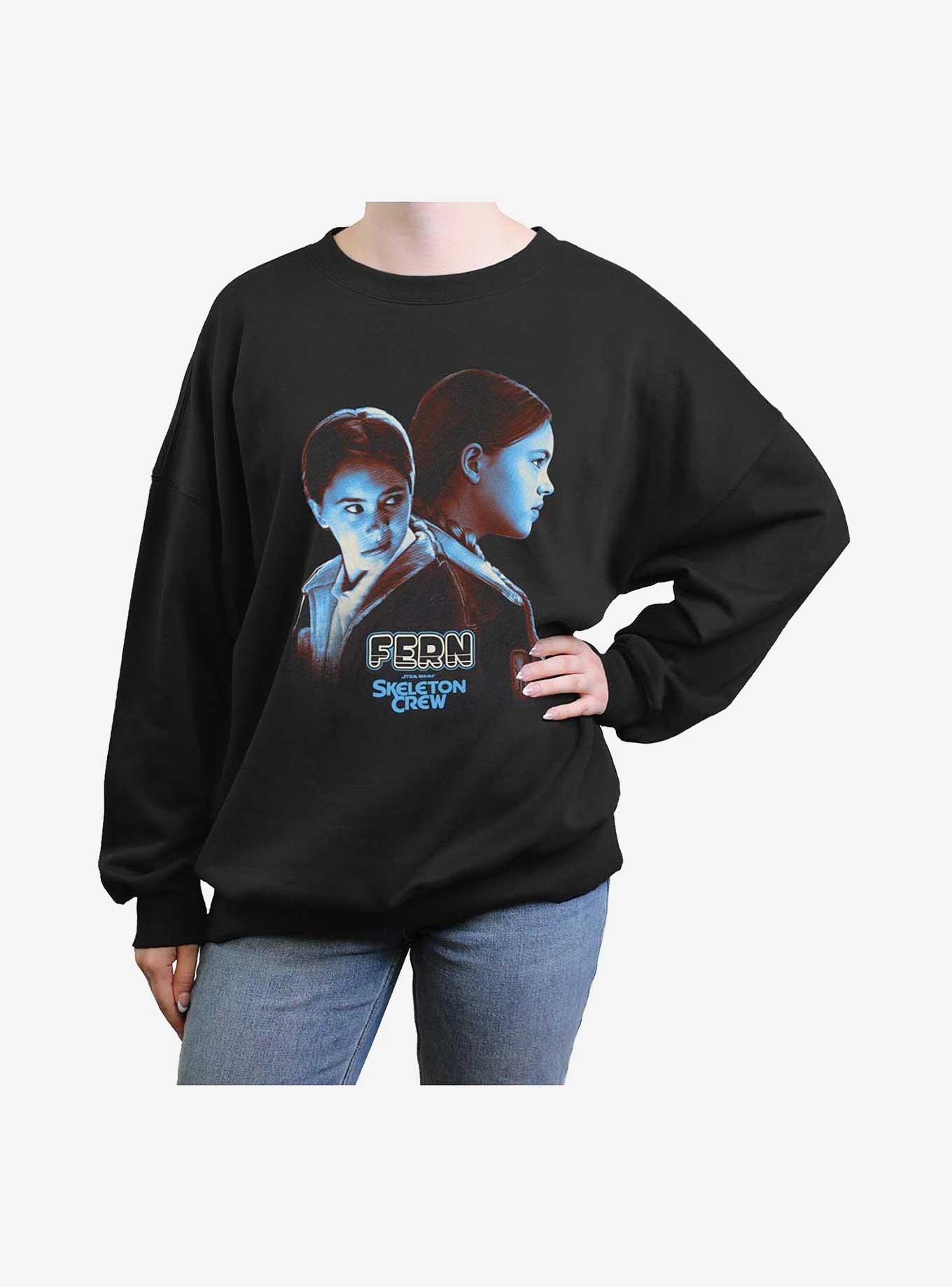 Skeleton Crew Fern Heroic Girls Oversized Sweatshirt, , hi-res