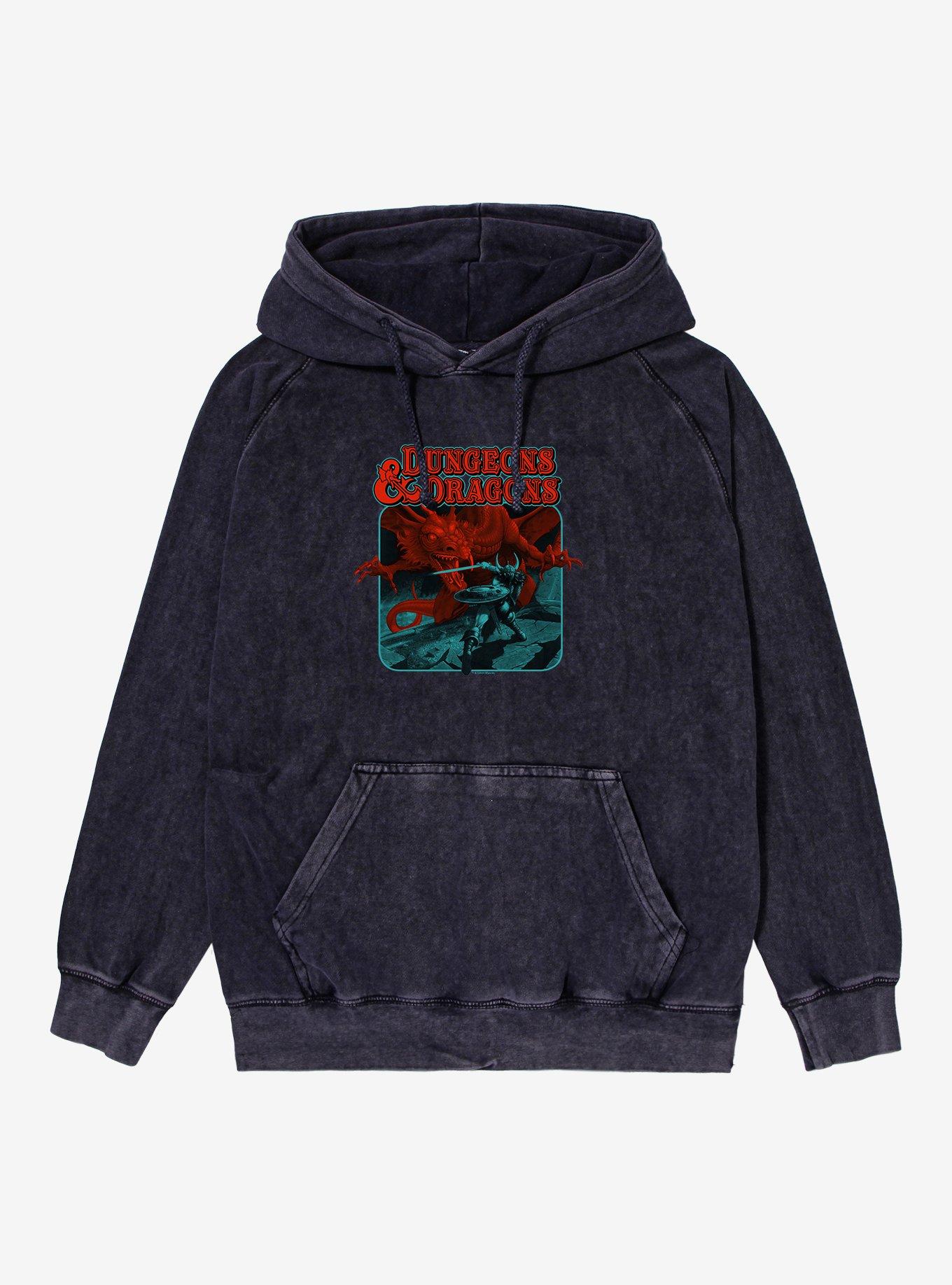 Dungeons & Dragons Red Dragon Battle Mineral Wash Hoodie, , hi-res