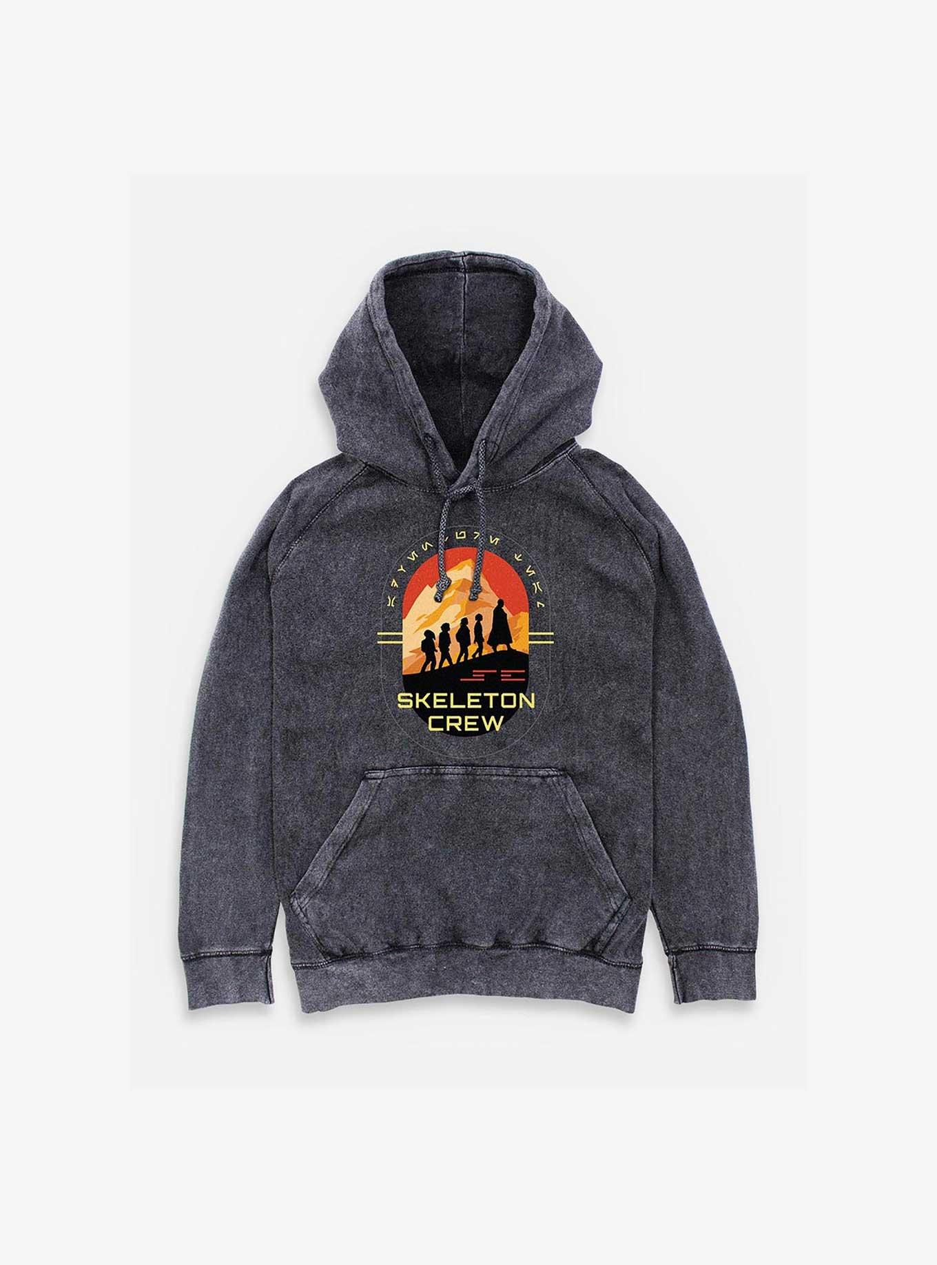 Skeleton Crew Group Silhouettes Mineral Wash Hoodie, , hi-res