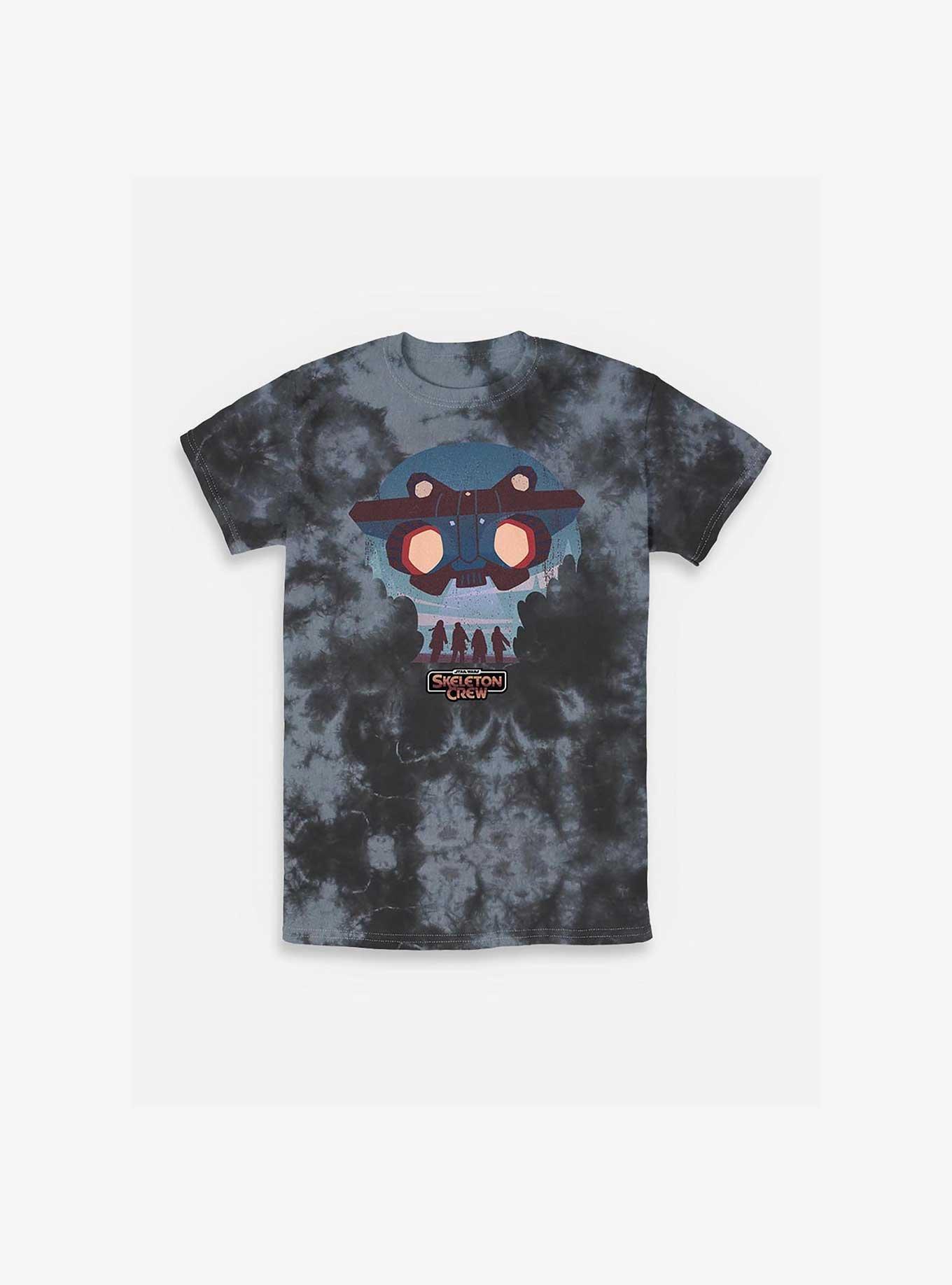 Skeleton Crew Kids And Ship Tie-Dye T-Shirt, , hi-res