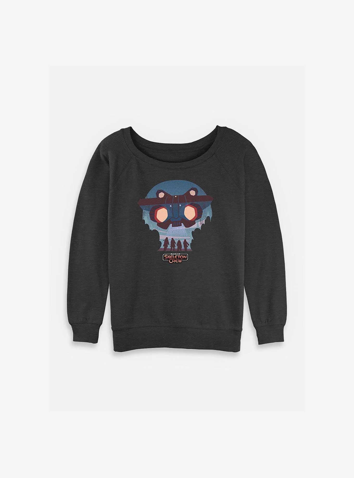 Skeleton Crew Kids And Ship Womens Slouchy Sweatshirt, , hi-res
