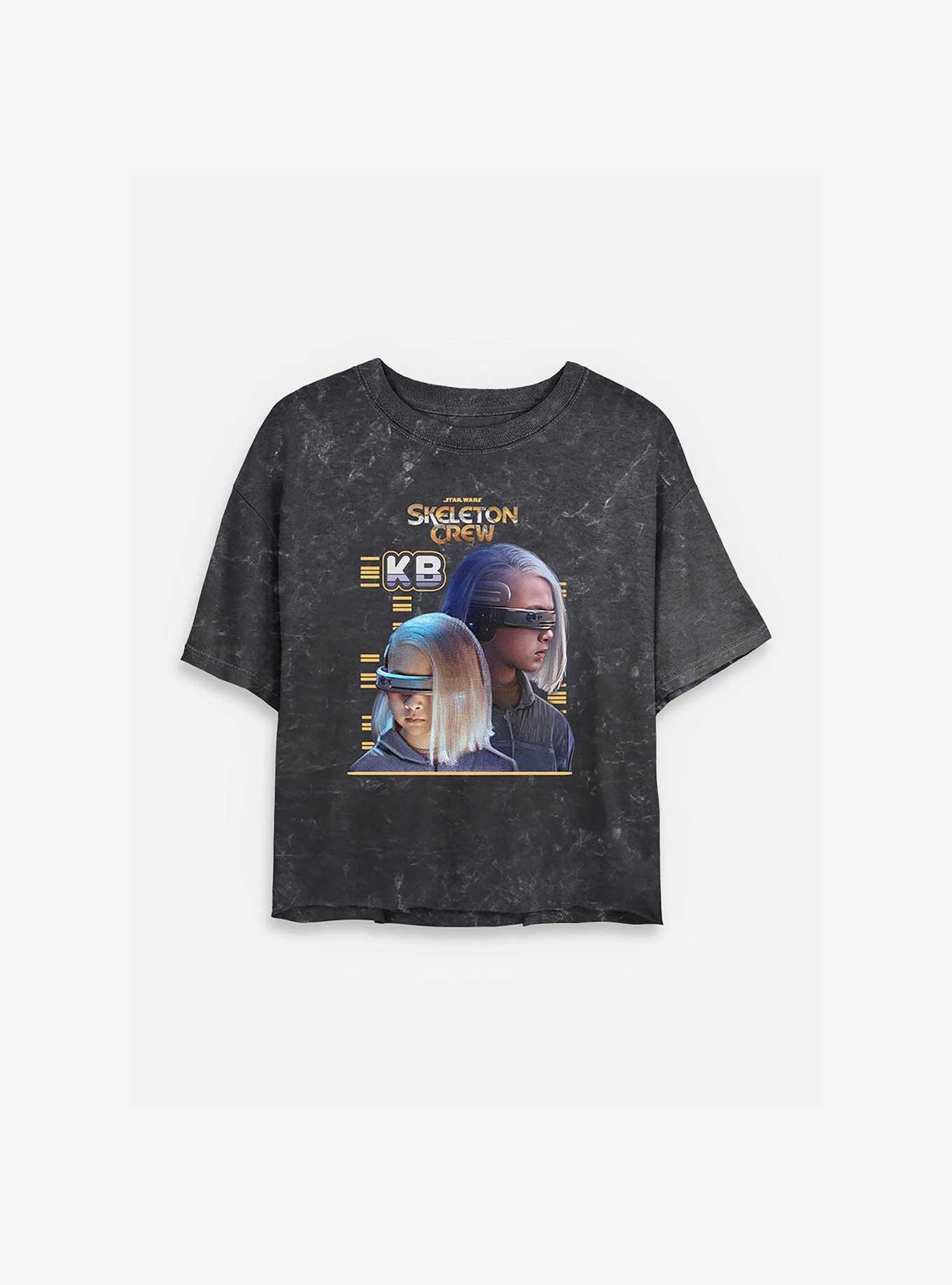 Skeleton Crew KB Heroic Mineral Wash Womens Crop T-Shirt, , hi-res