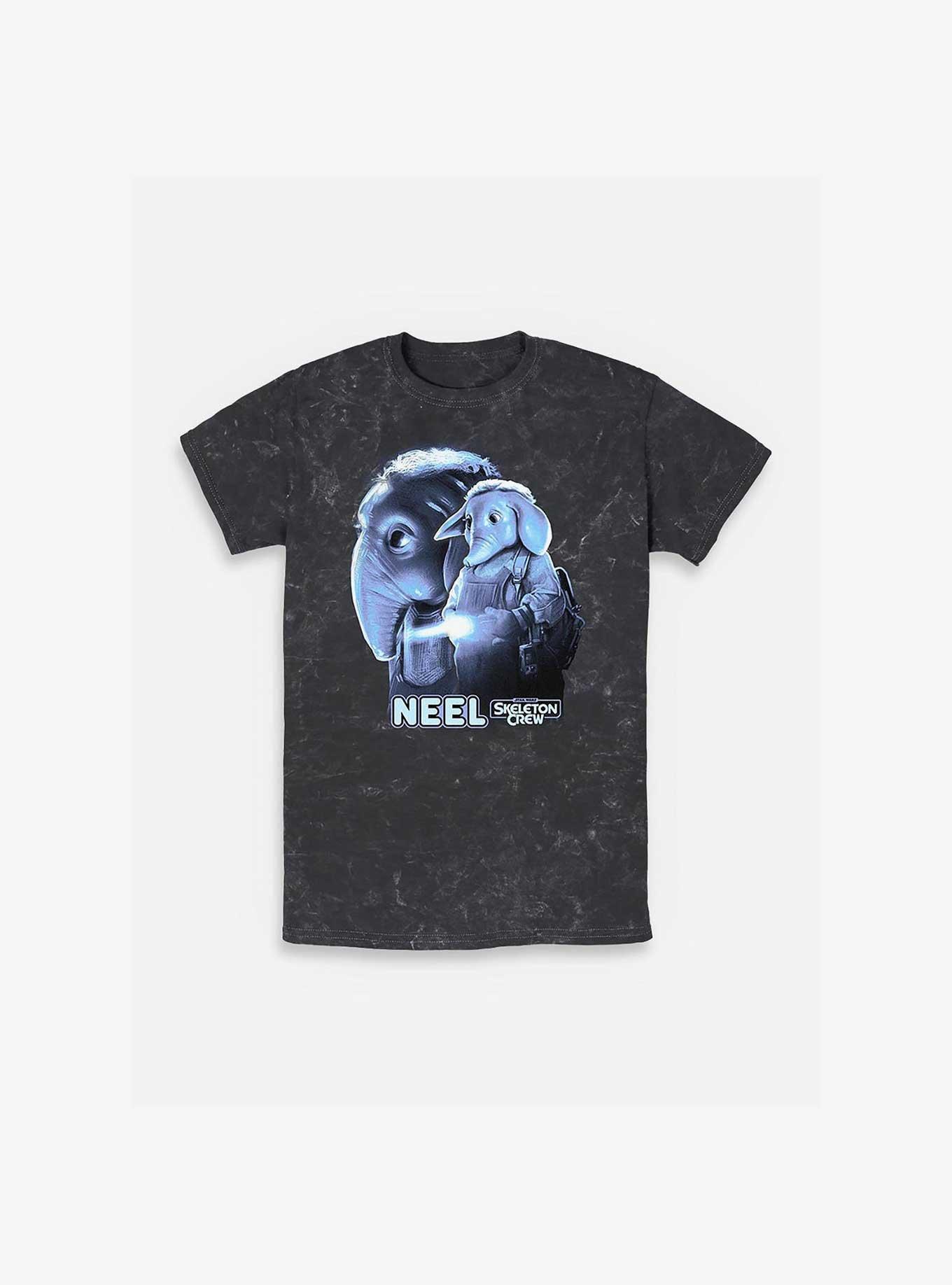 Skeleton Crew Neel Heroic Mineral Wash T-Shirt, BLACK, hi-res