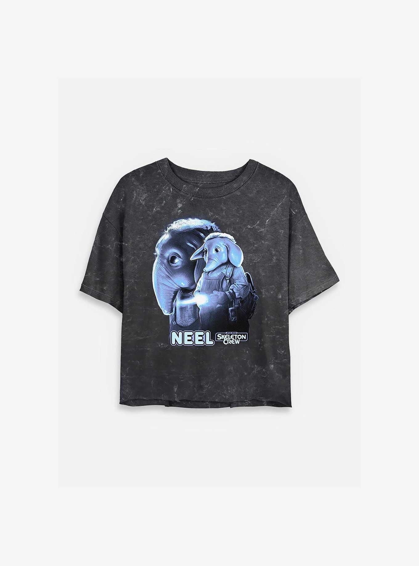 Skeleton Crew Neel Heroic Mineral Wash Womens Crop T-Shirt,Specials : American Fashion Style Bags On Sale