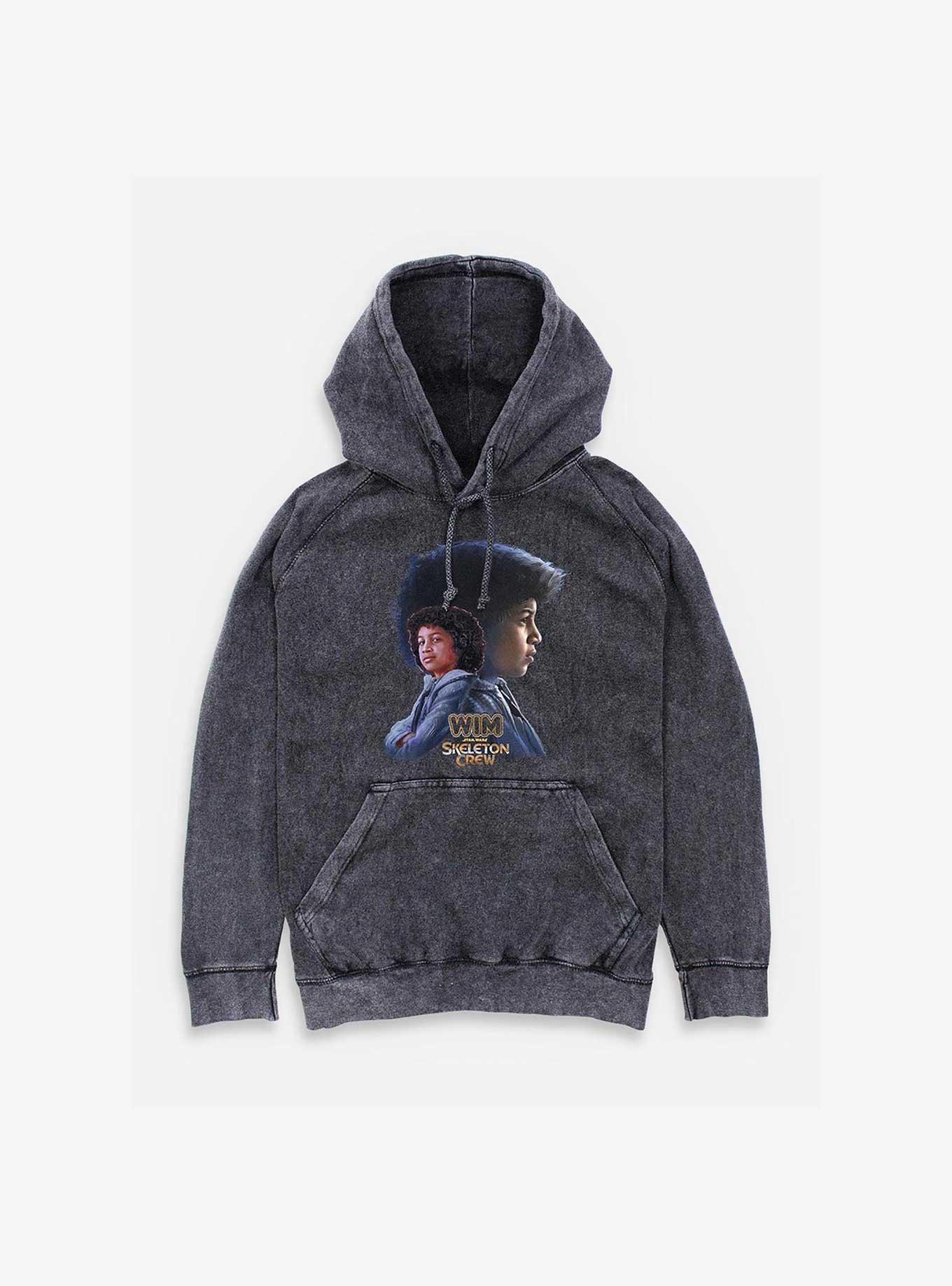 Skeleton Crew Just Wim Mineral Wash Hoodie, , hi-res
