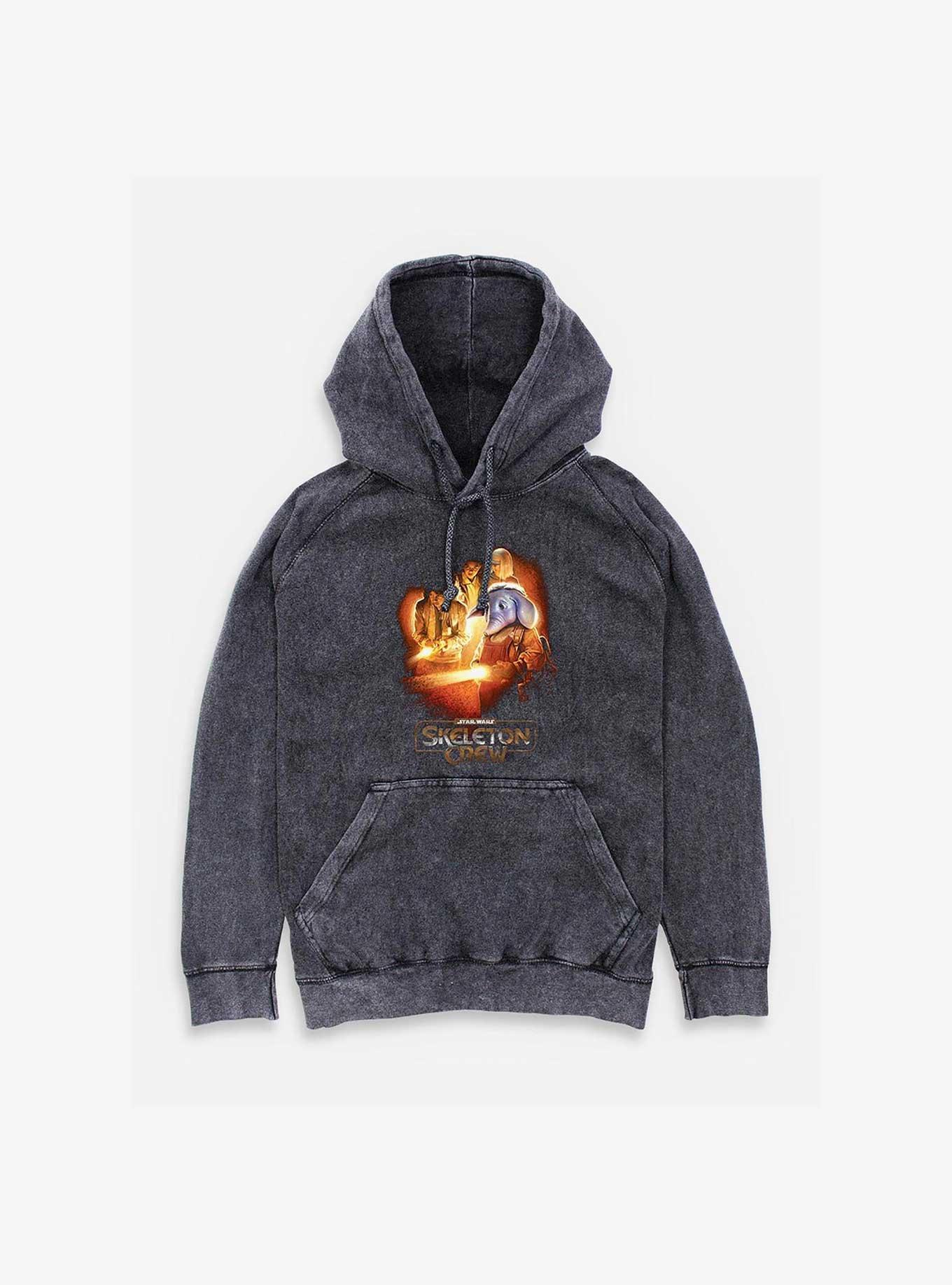 Skeleton Crew Elephant Light Vision Mineral Wash Hoodie, , hi-res
