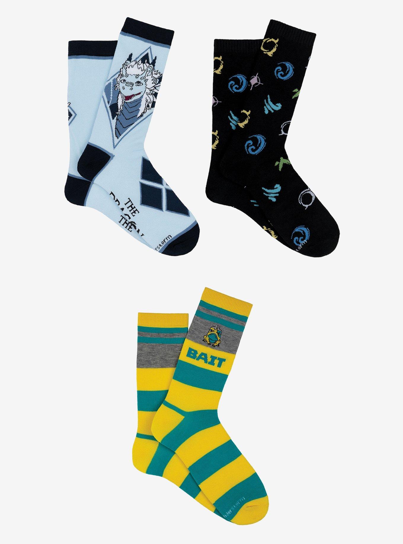 The Dragon Prince 3-pair Crew Socks, , hi-res