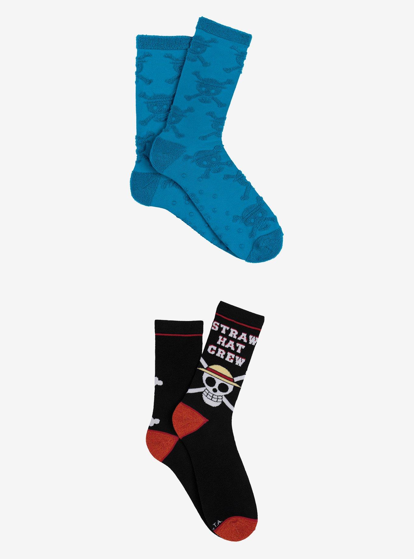 One Piece 2-pair Crew Socks, , hi-res