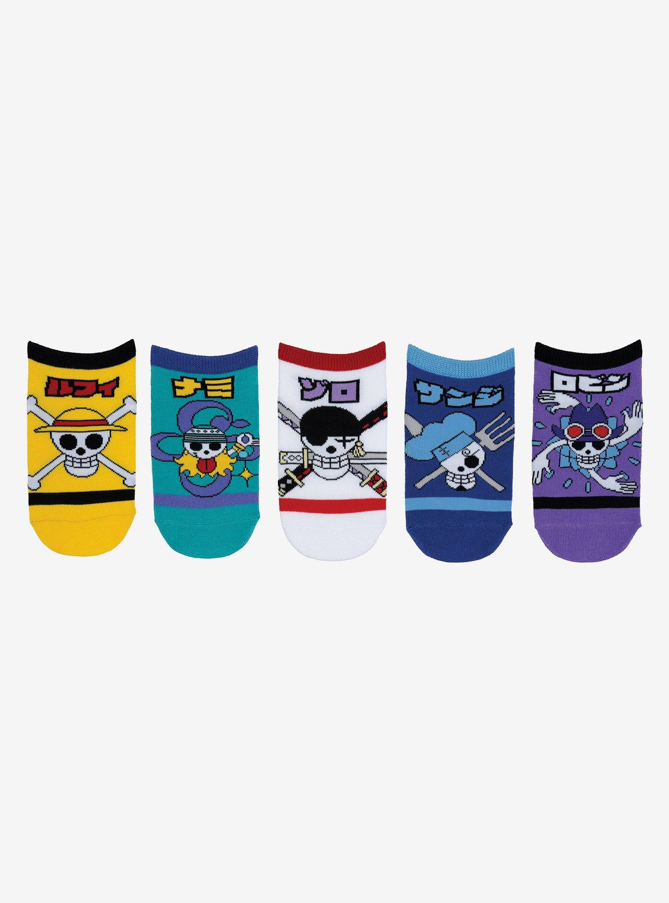 One Piece 5-pair Kids Ankle Socks, , hi-res