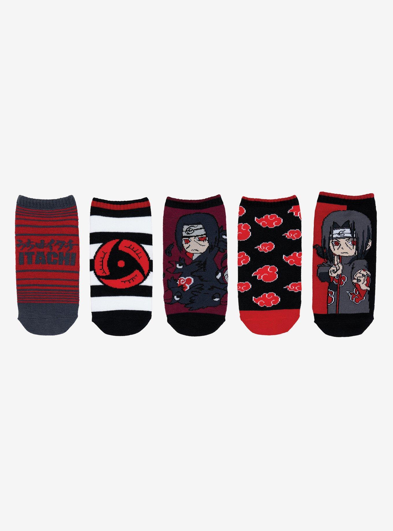 Naruto Shippuden Itachi 5-pair Ankle Socks, , hi-res