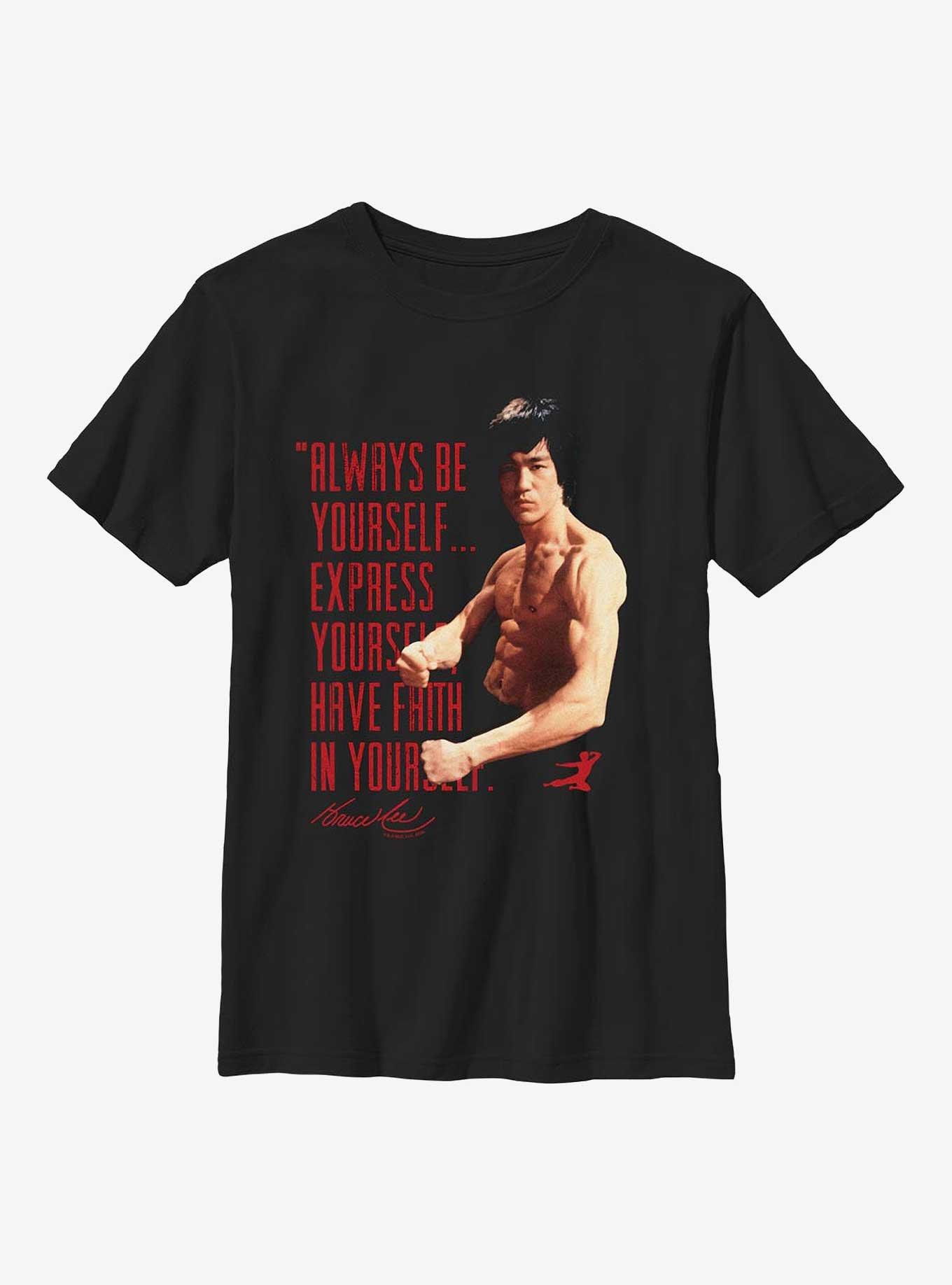Bruce Lee Always Be Yourself Youth T-Shirt, , hi-res
