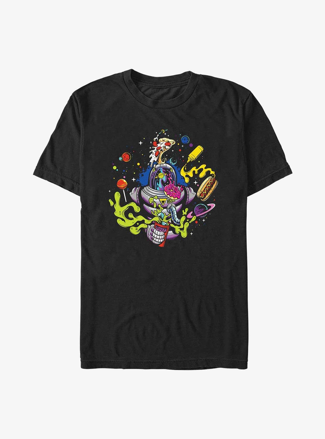 Greg Lutzka Astro Fast Food T-Shirt, BLACK, hi-res