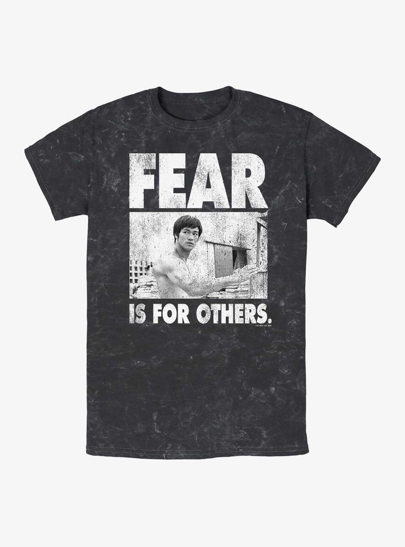 Bruce Lee Fear Is For Others Mineral Wash T-Shirt,All Products : American Fashion Style Bags On Sale