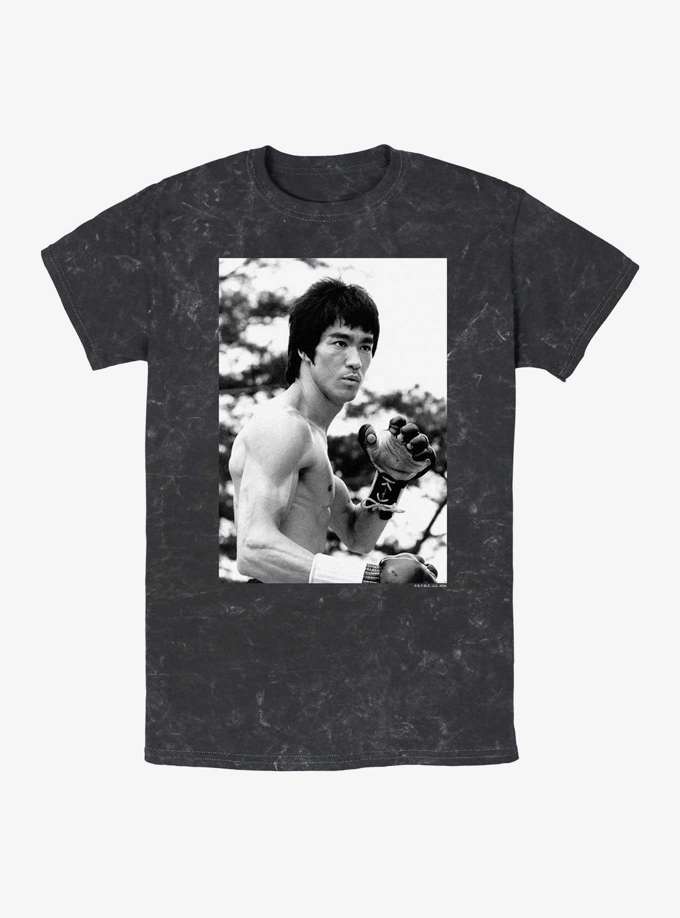 Bruce Lee Bruce Pose Mineral Wash T-Shirt,All Products : American Fashion Style Bags On Sale