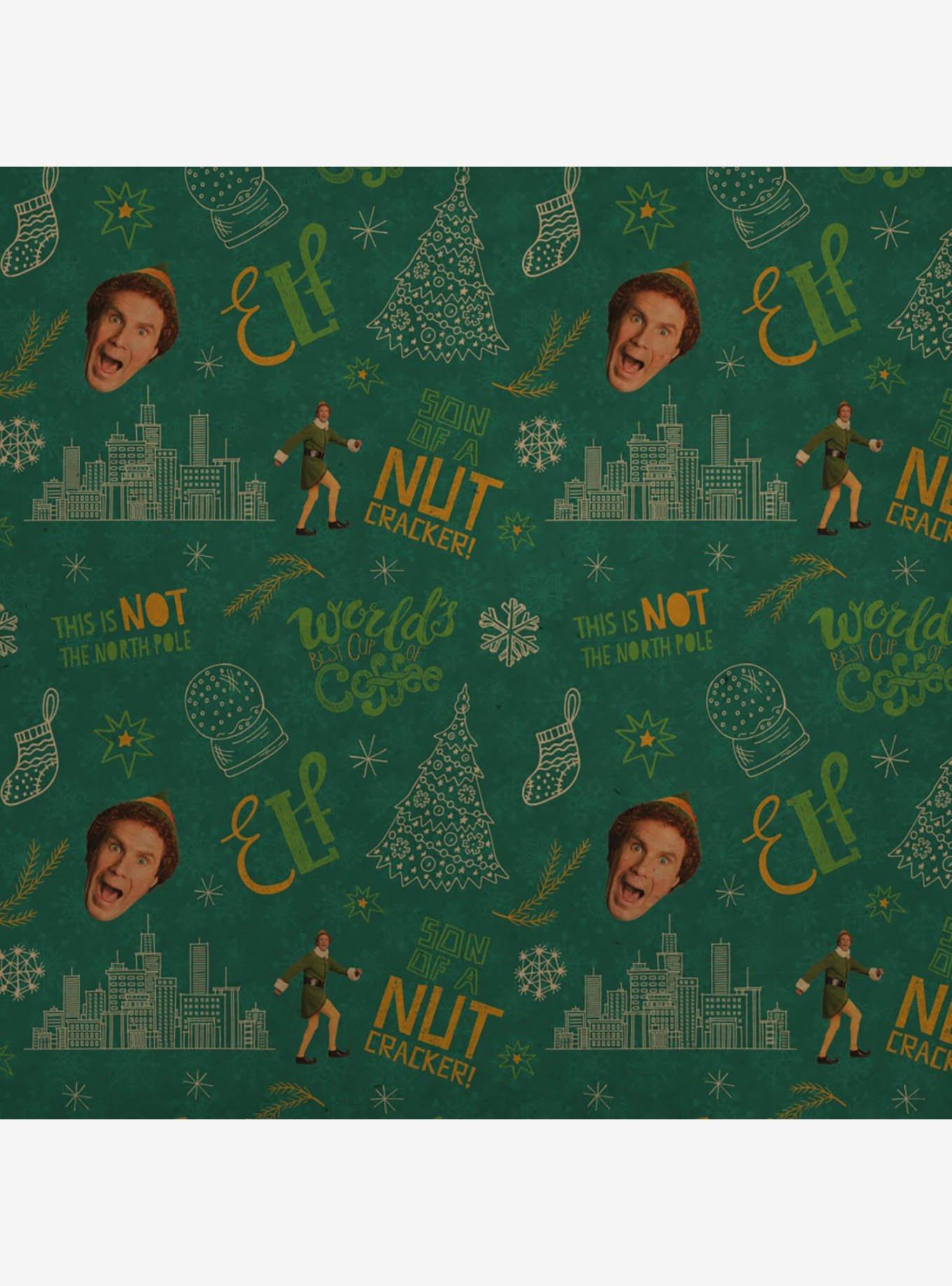 Elf Movie Quotes Kraft Wrapping Paper, , hi-res