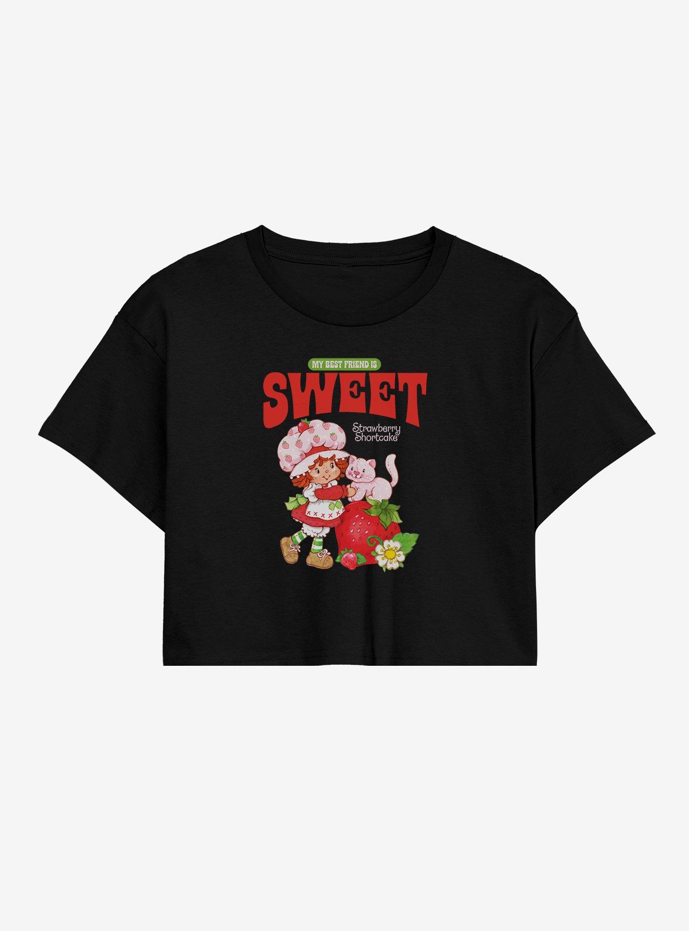 Strawberry Shortcake My Best Friend Is Sweet Womens Crop T-Shirt, , hi-res
