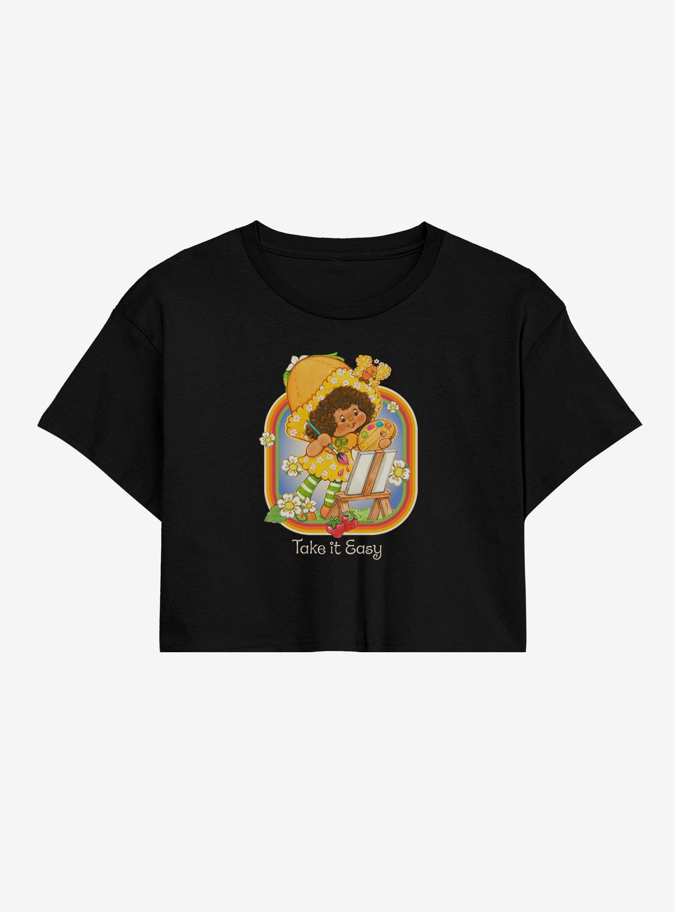 Strawberry Shortcake Take It Easy Orange Blossom Womens Crop T-Shirt, , hi-res