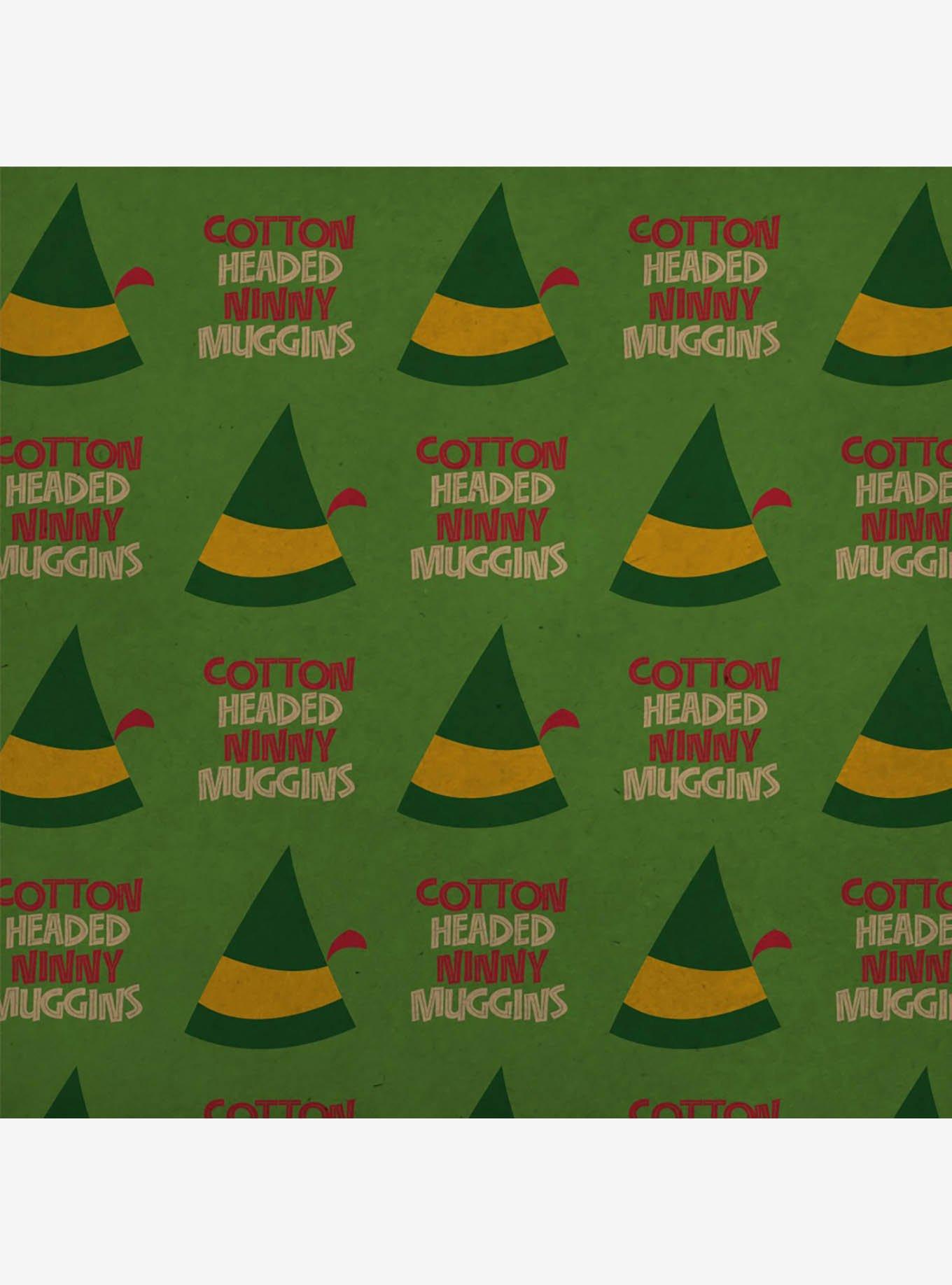 Elf Cotton Headed Ninny Muggins Kraft Wrapping Paper, , hi-res