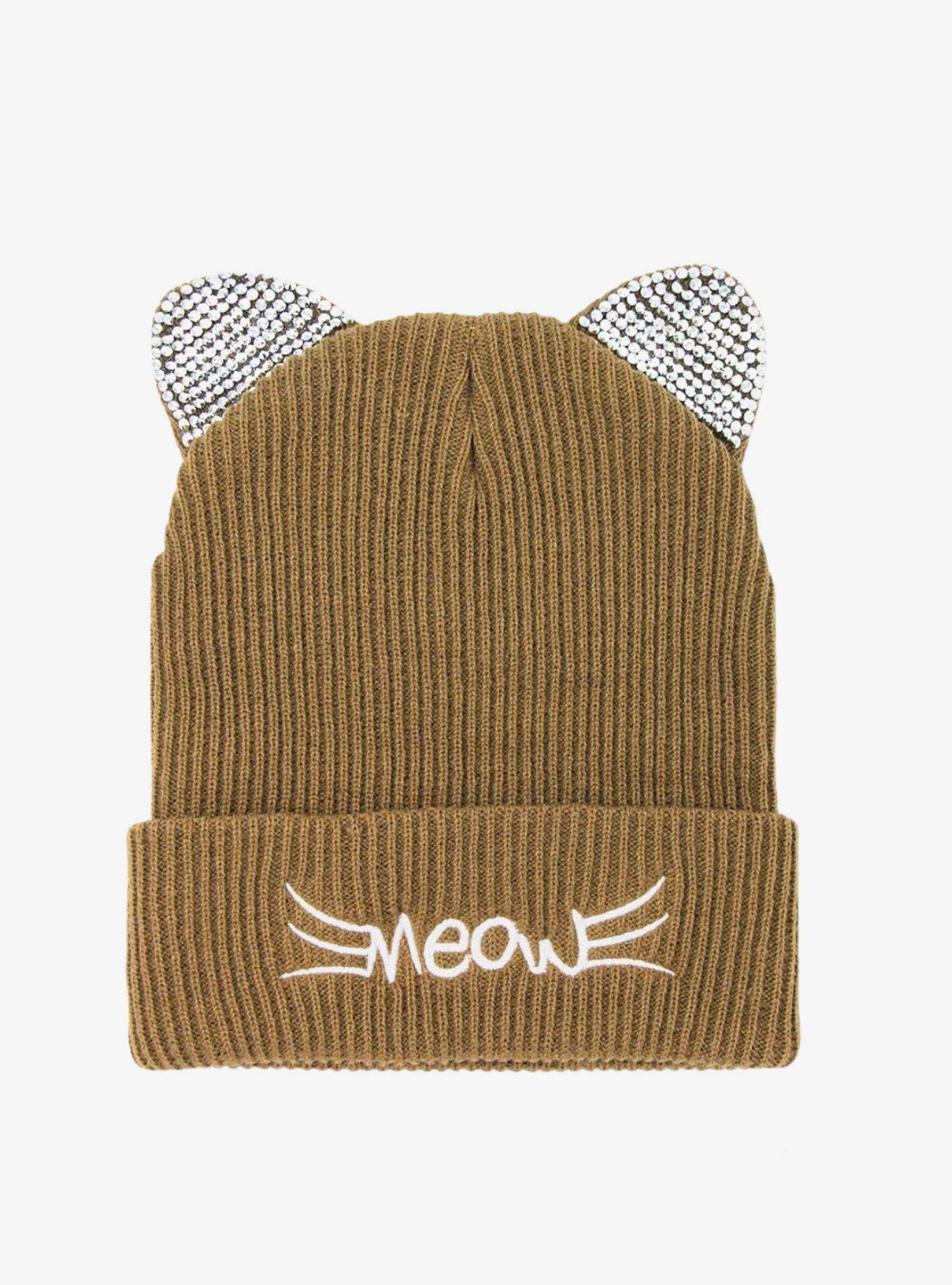 Cat Ear Knit Beanie, , hi-res