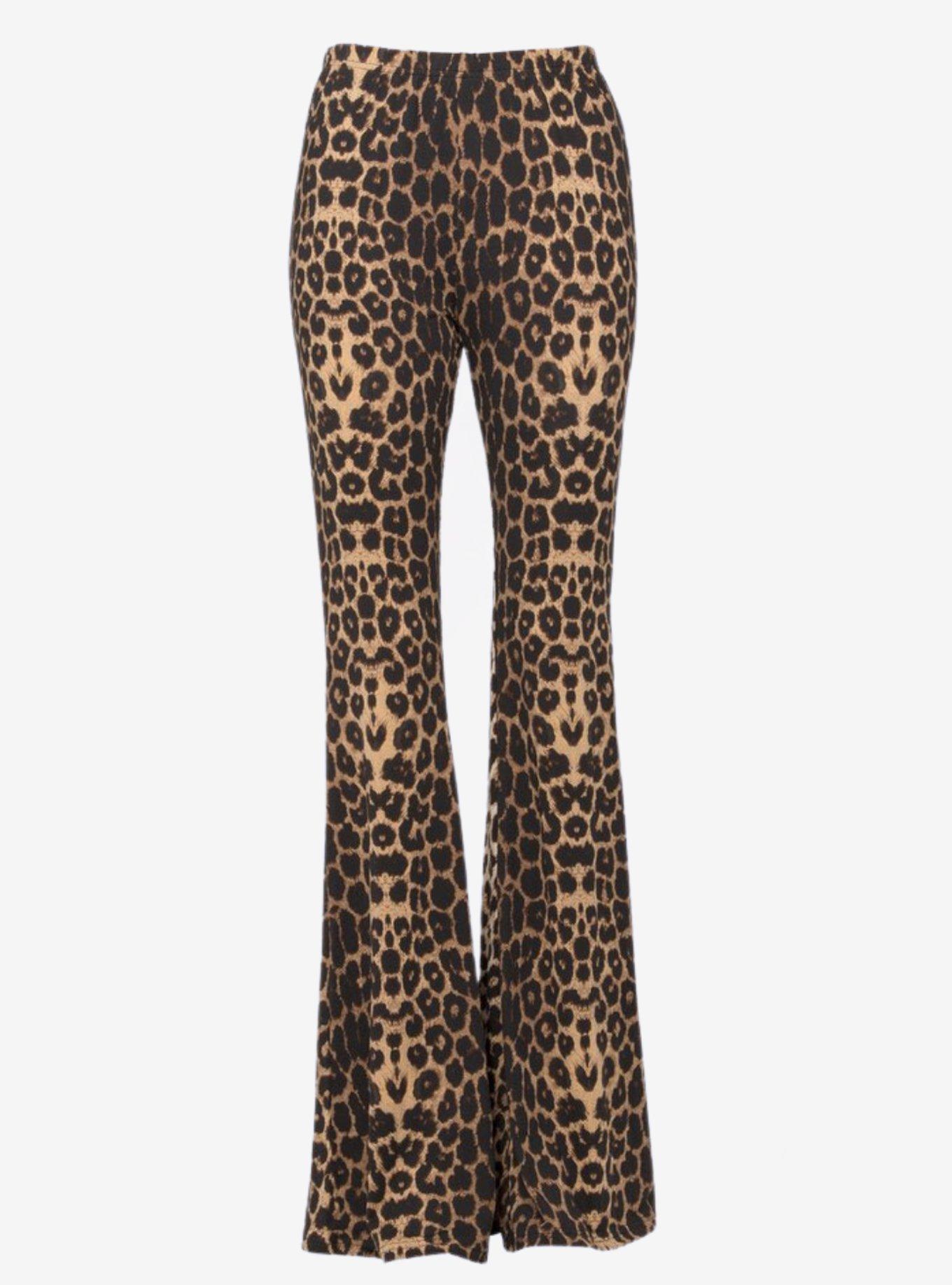 【Zimmermann】Leopard-print flared pants Zimmermann Illustration Flare Pant Chocolate Leopard