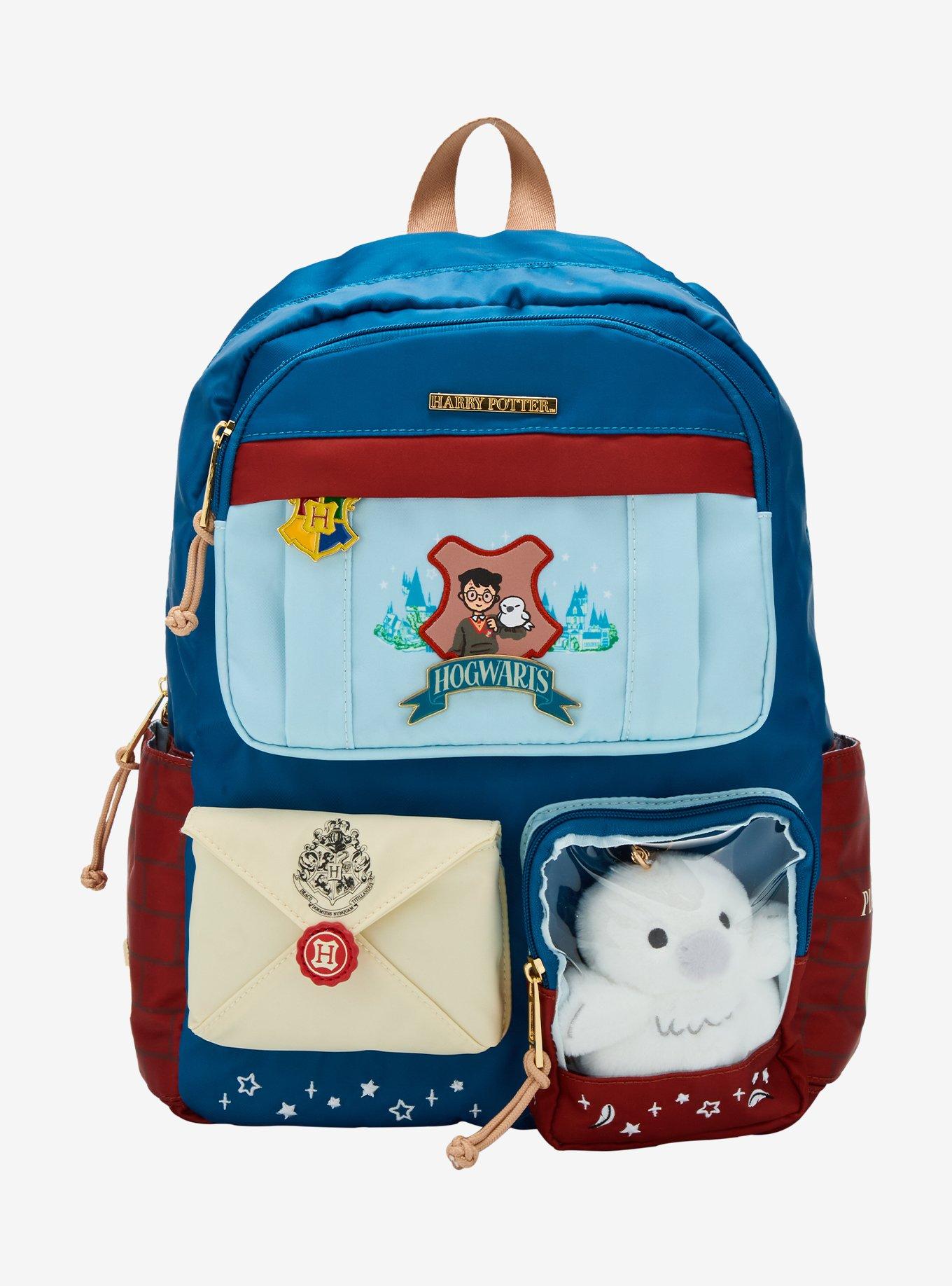 Harry Potter Hogwarts Multi-Pocket Backpack With Hedwig Plush, , hi-res
