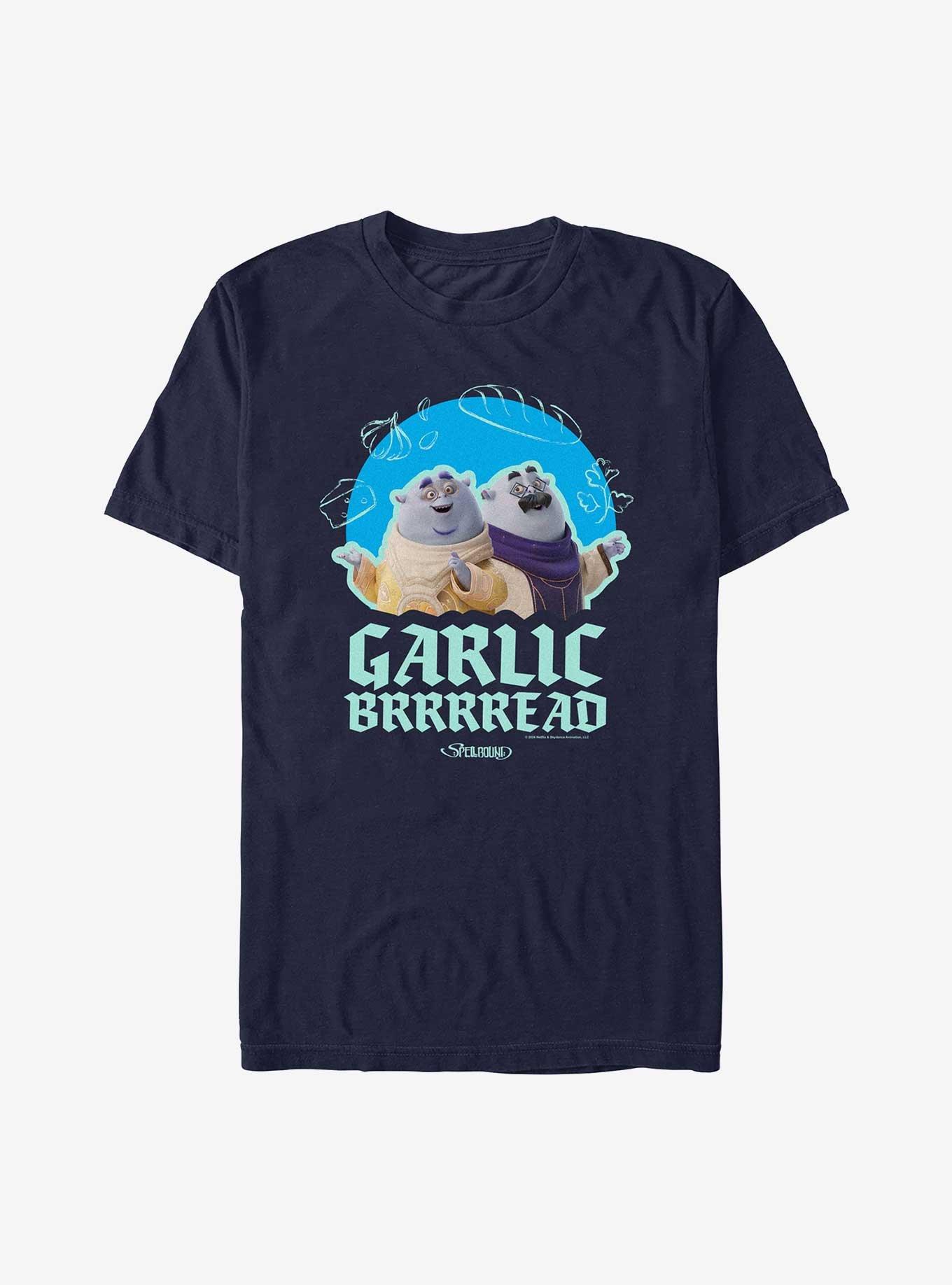 Spellbound Garlic Brrrread T-Shirt, NAVY, hi-res