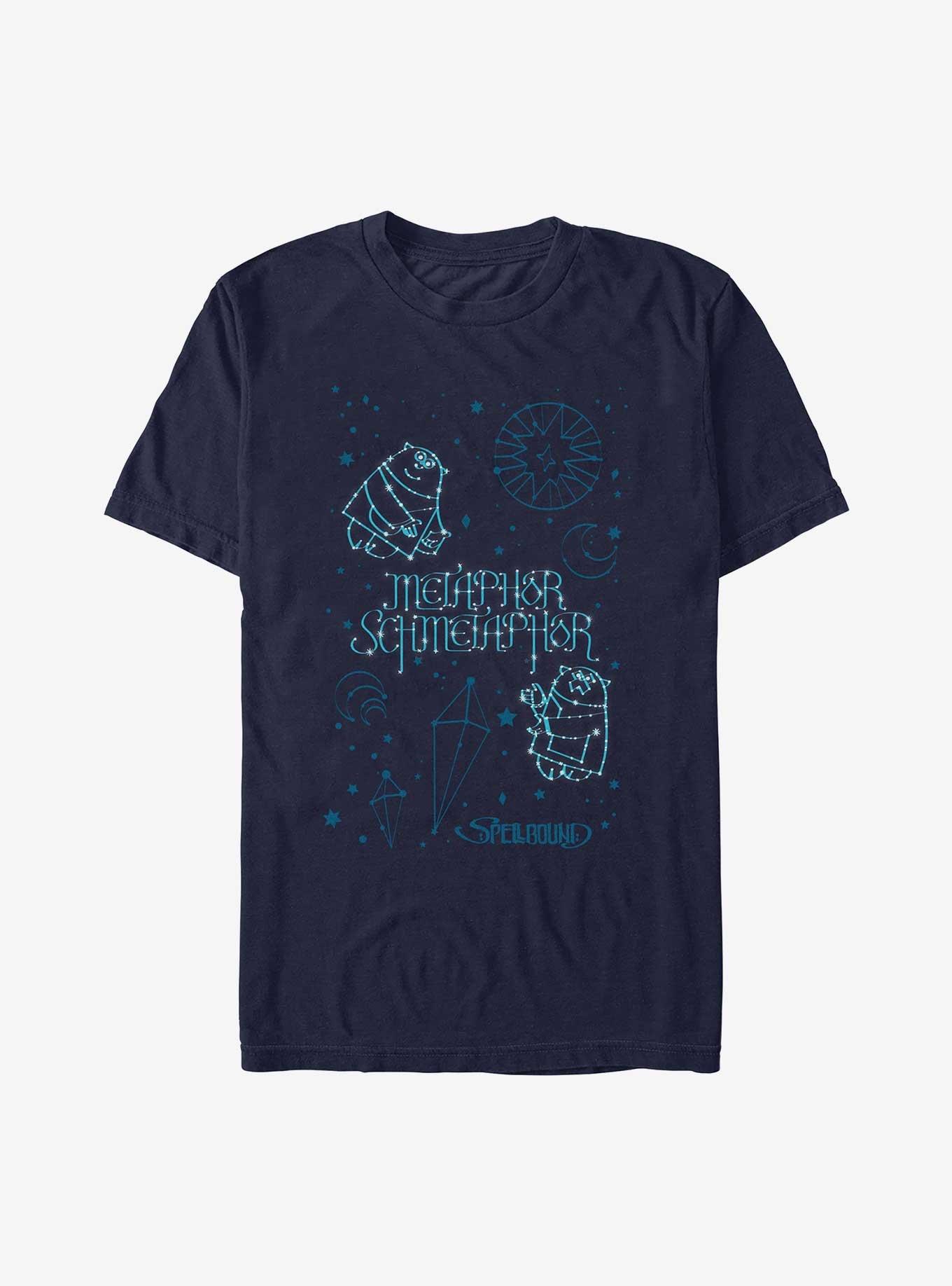 Spellbound Metaphor Schmetaphor T-Shirt, NAVY, hi-res