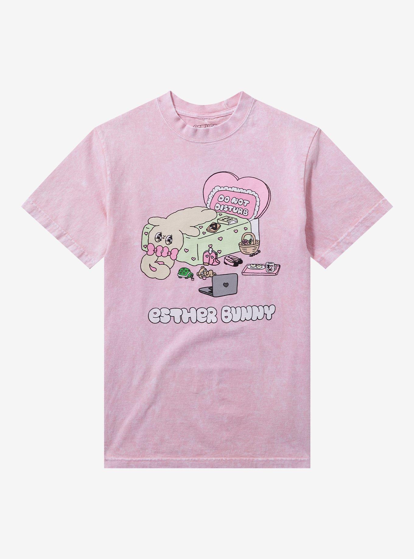 Esther Bunny Lazy Day Pink Wash T-Shirt | Hot Topic