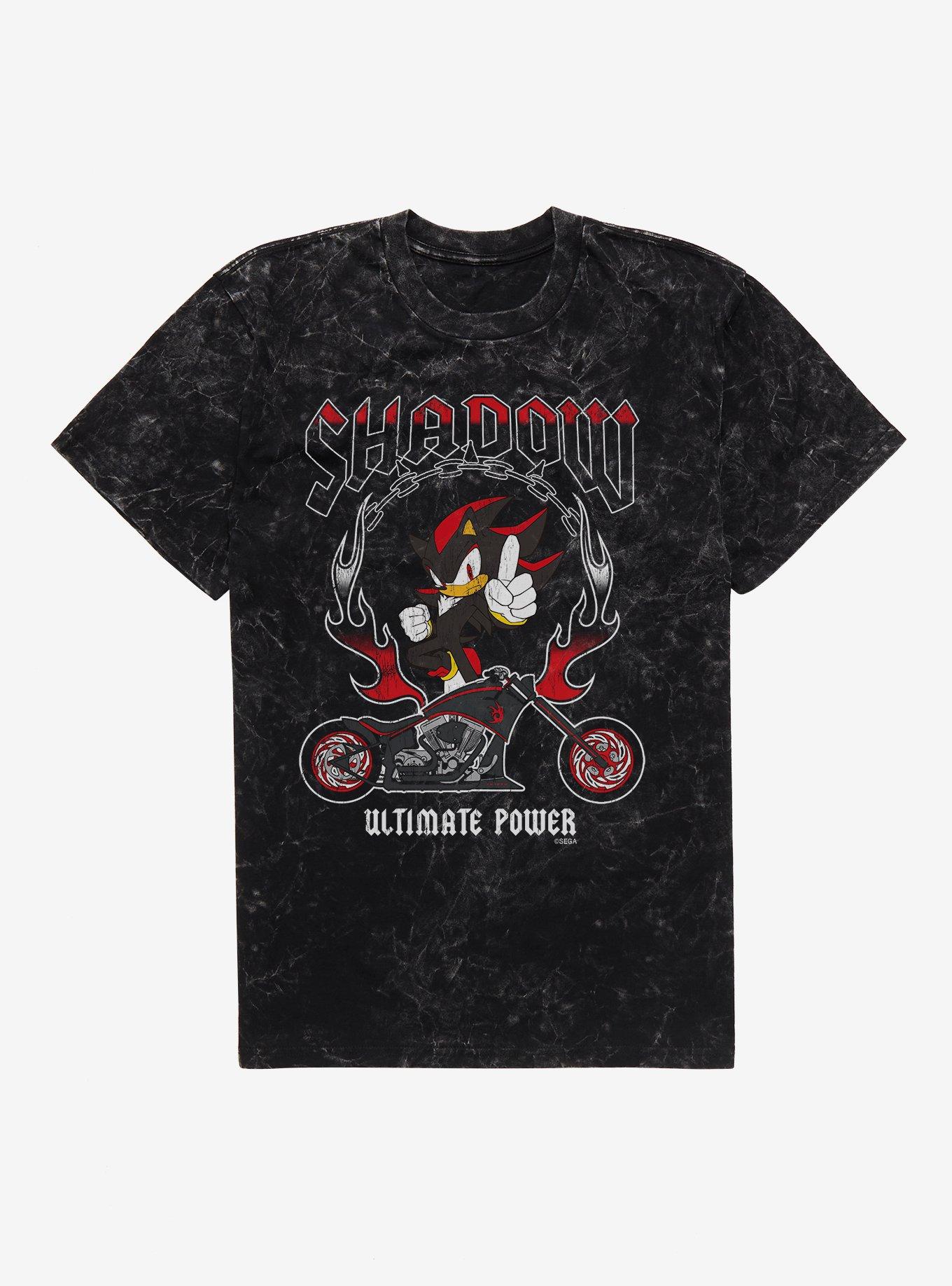 Sonic The Hedgehog Shadow Ultimate Power Biker T-Shirt