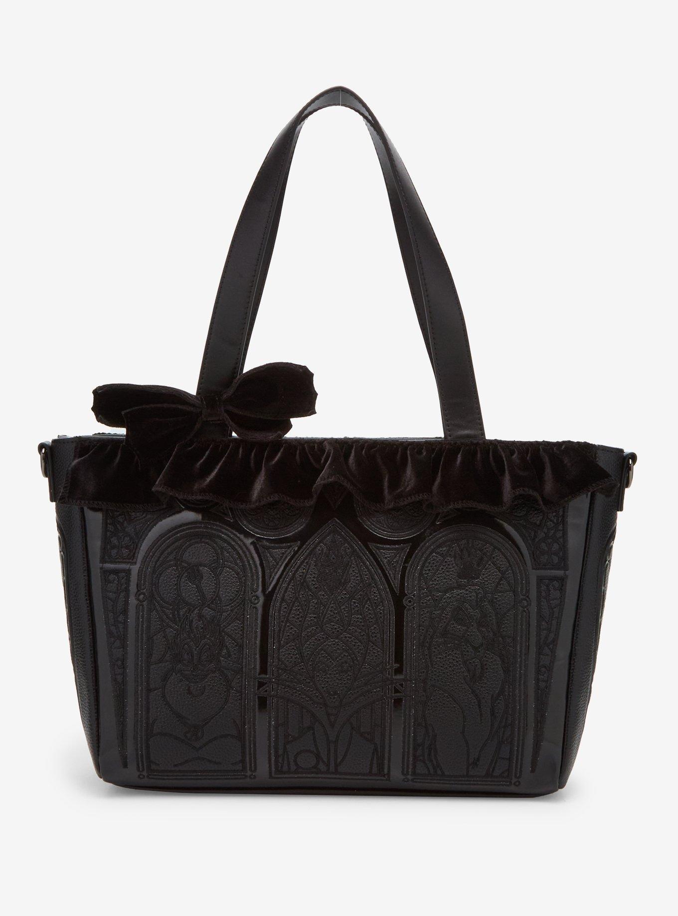 Loungefly Disney Villains Windows Ruffle Tote Bag, , hi-res