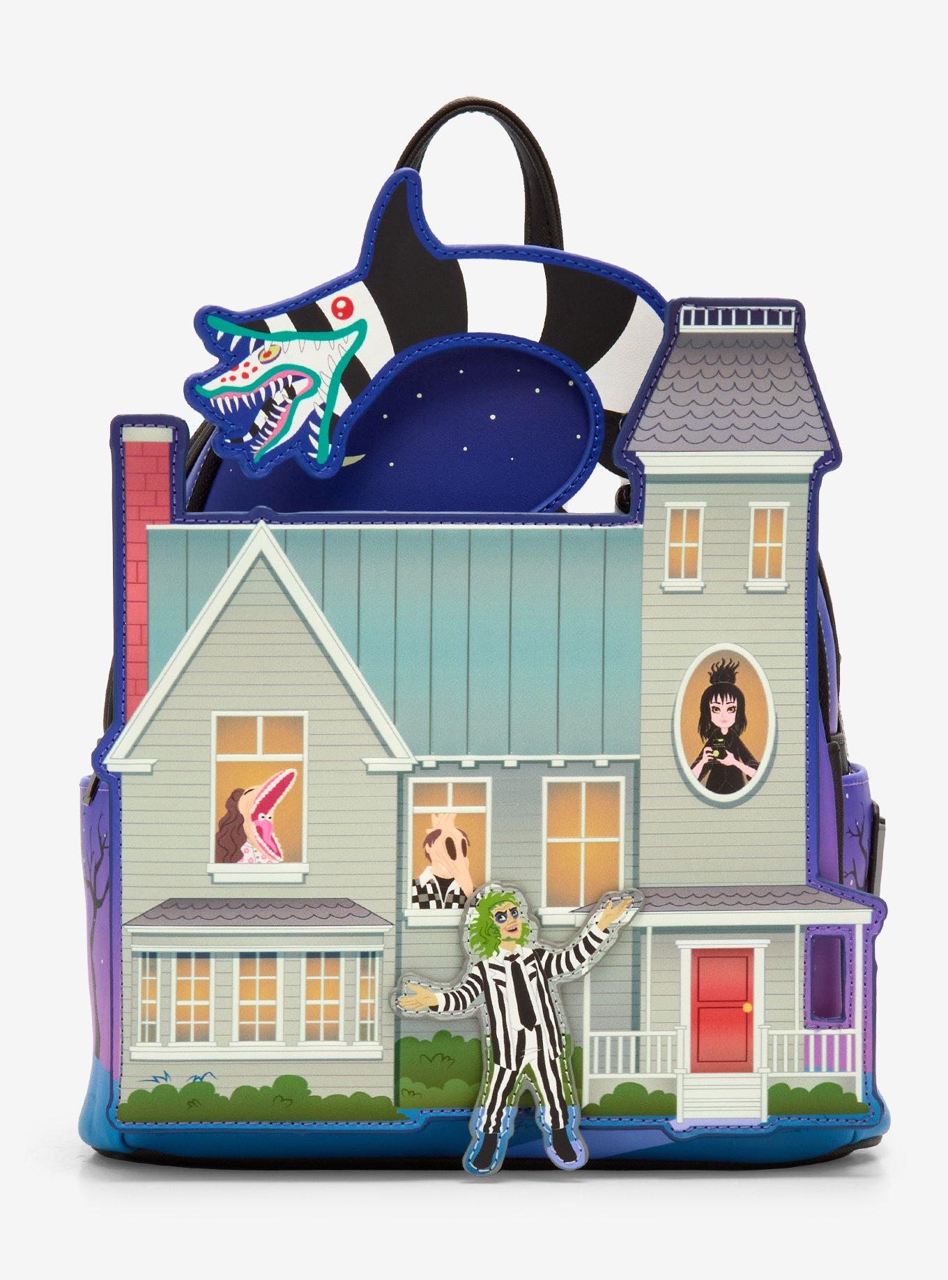 Loungefly Beetlejuice Maitland House Glow-In-The-Dark Mini Backpack, , hi-res