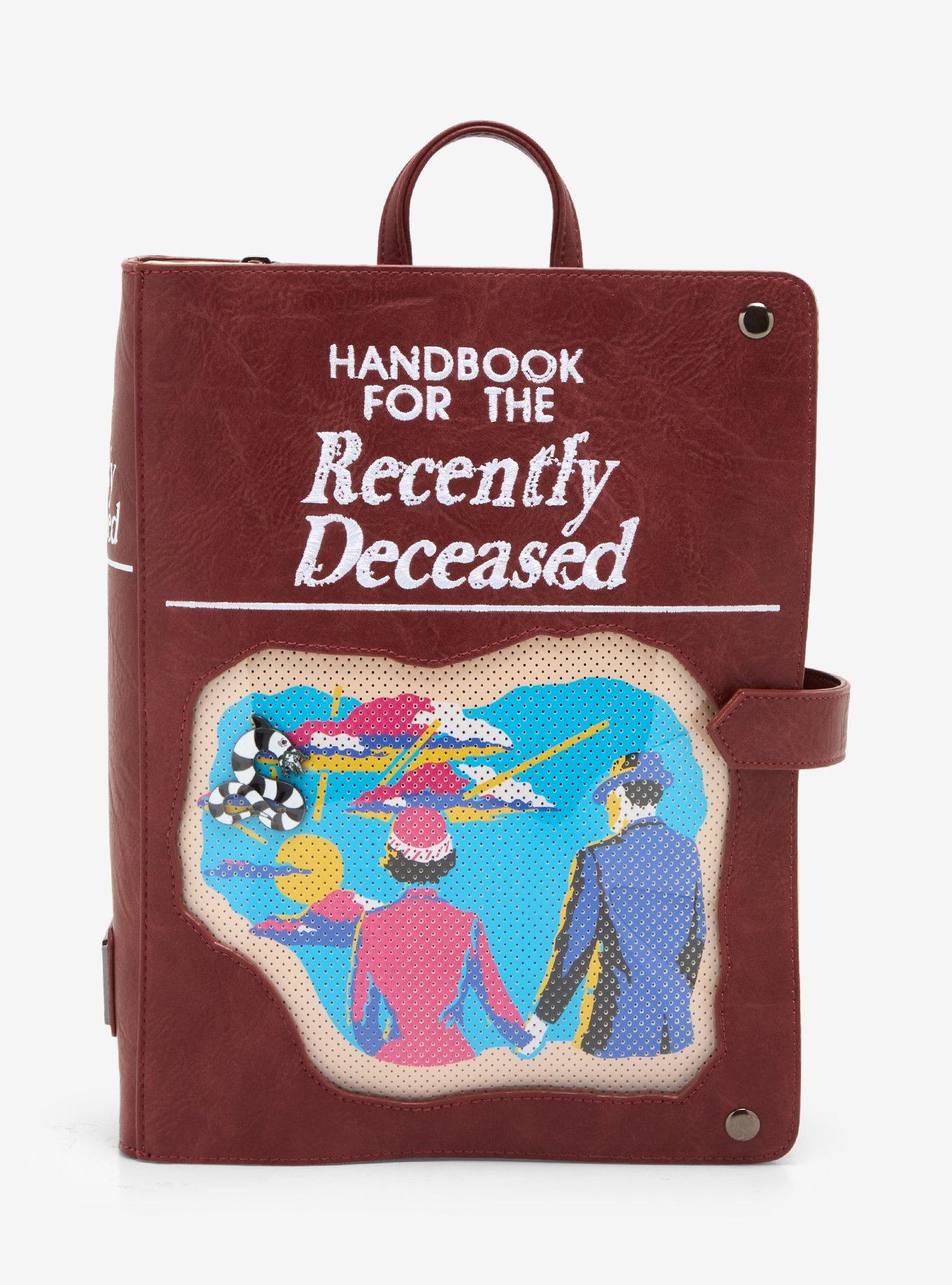 Loungefly Beetlejuice Handbook For The Recently Deceased Pin Collector Mini Backpack, , hi-res
