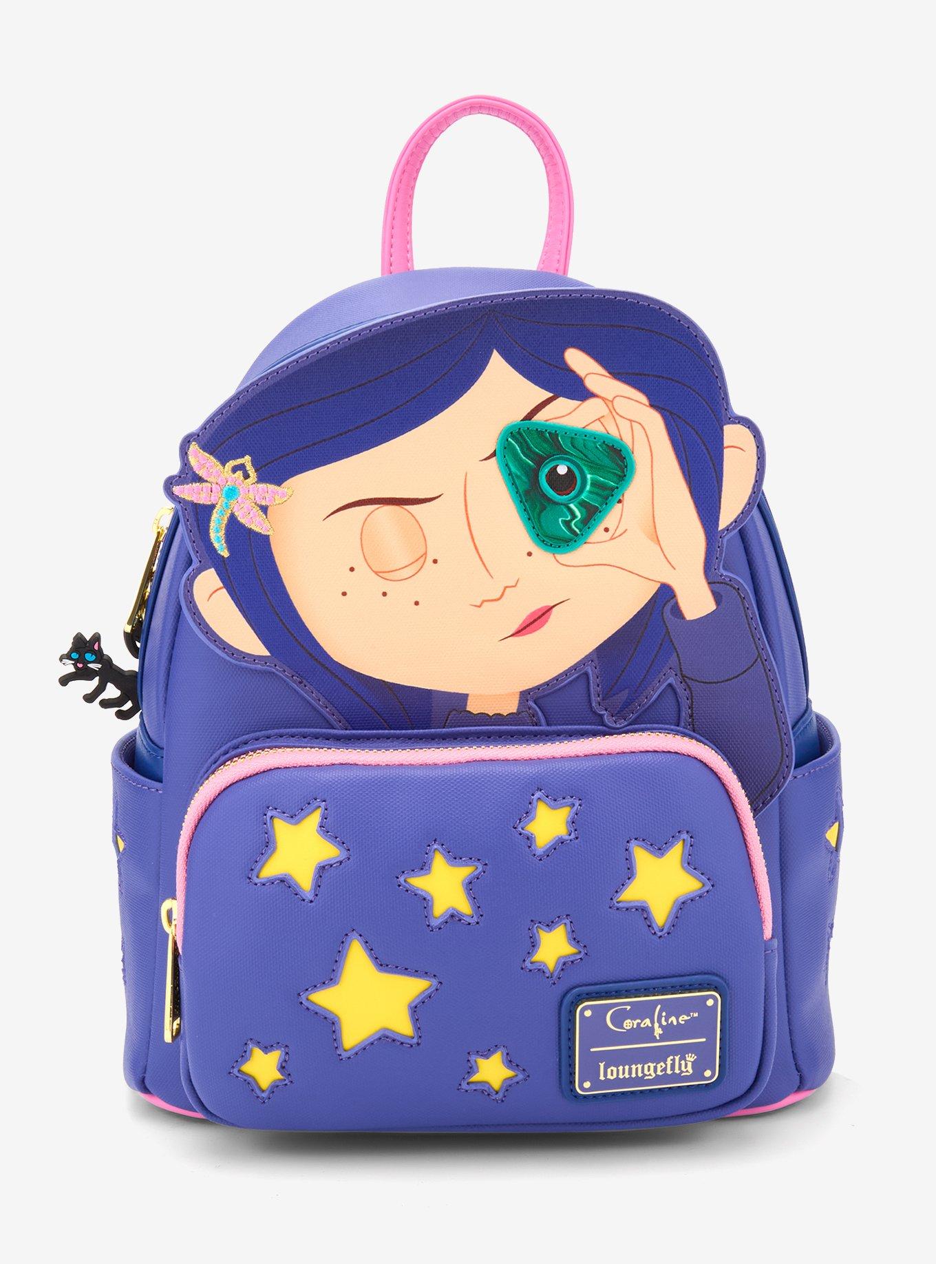 Loungefly Coraline Stars Glow-In-The-Dark Mini Backpack, , hi-res