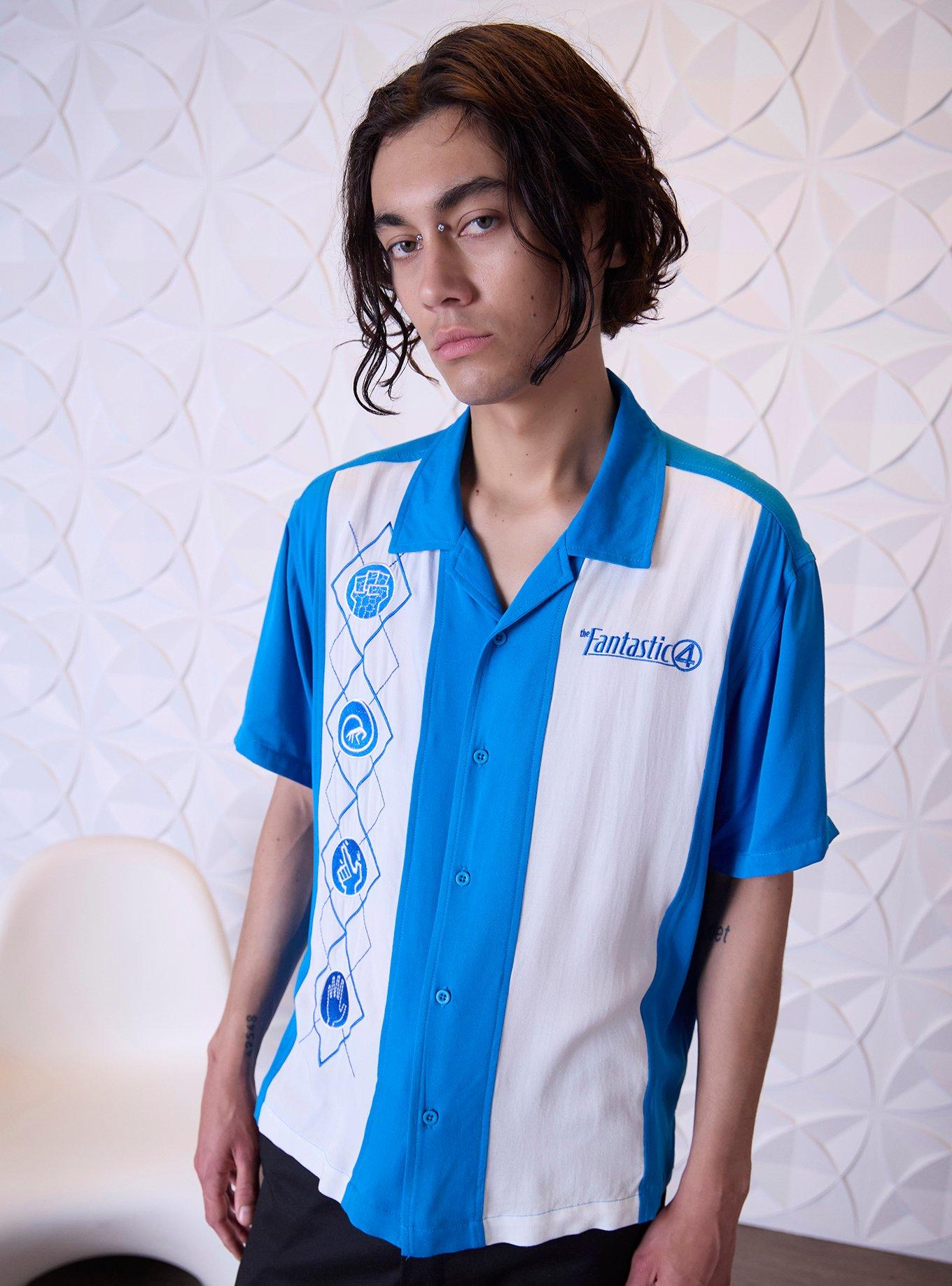 Our Universe Marvel The Fantastic Four: First Steps Icons Bowling Woven Button-Up, , hi-res