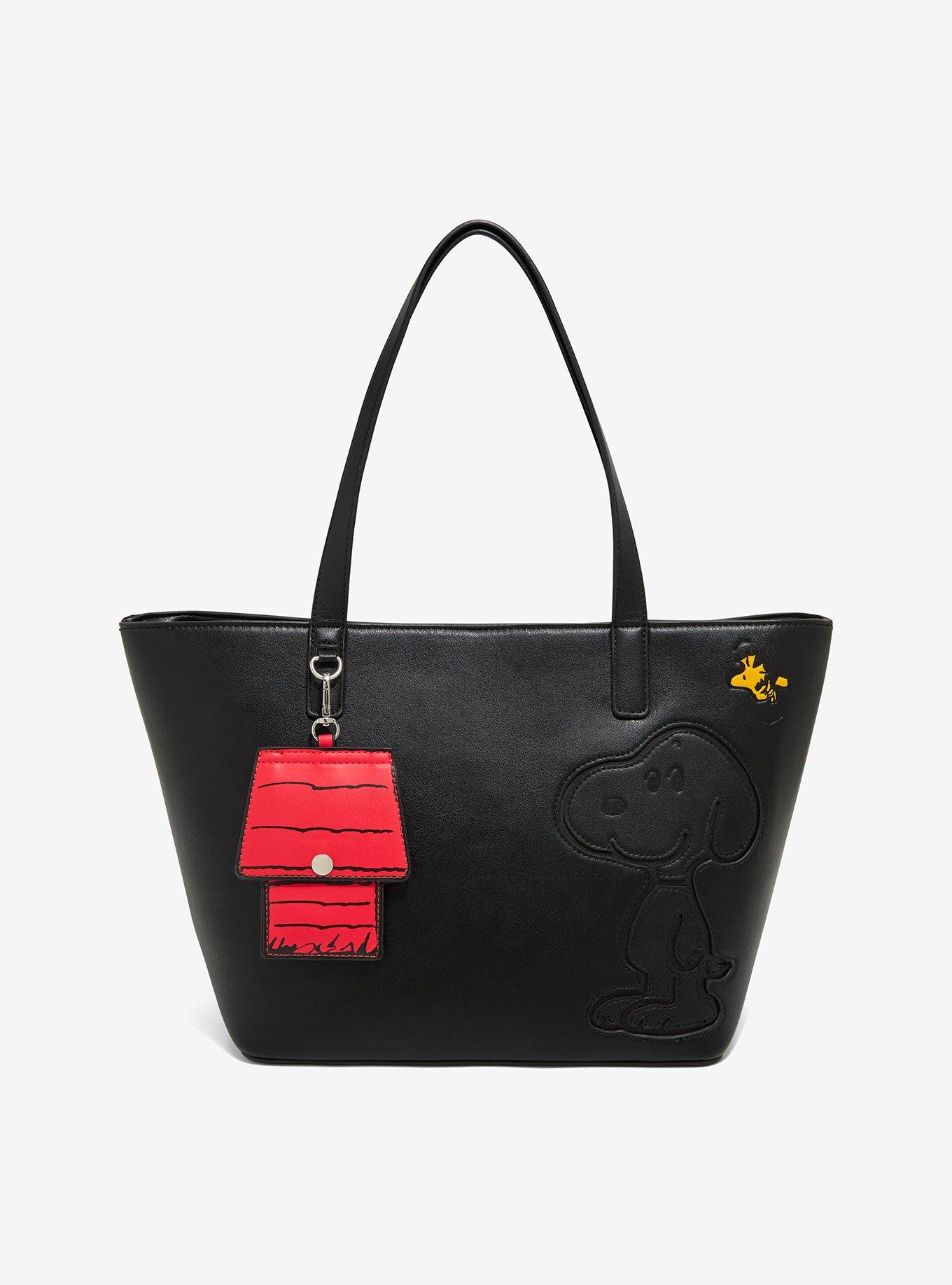 Peanuts Snoopy & Woodstock Tote Bag with Bag Charm - BoxLunch Exclusive, , hi-res