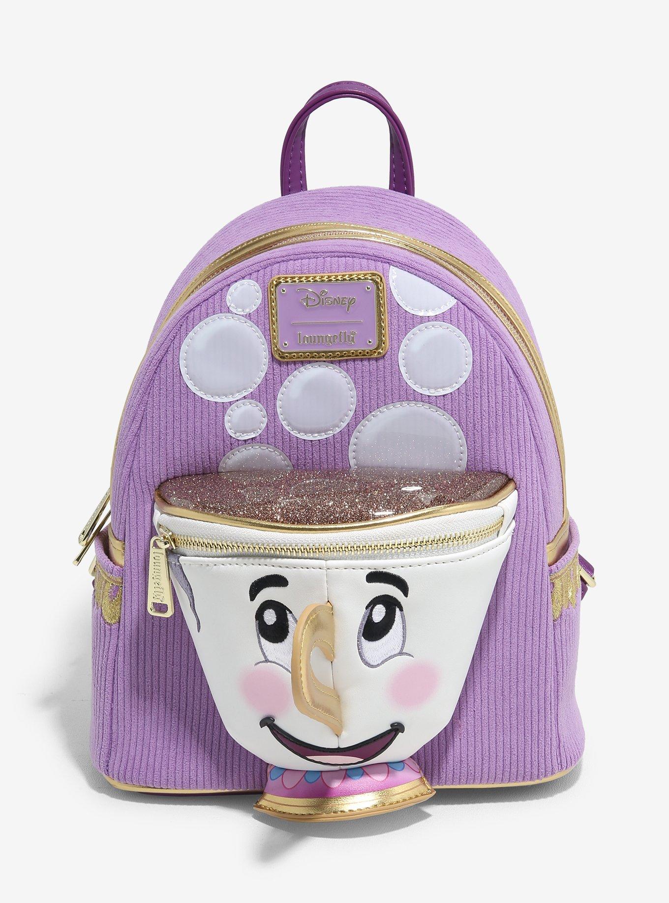 Loungefly Disney Beauty and the Beast Chip Figural Corduroy Mini Backpack — BoxLunch Exclusive