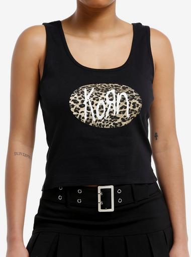 CORINNA CAON 売れ筋商品|||コリンナ カオン Tシャツ トップス レディース T-shirts Black Korn Cheetah Logo Girls Tank Top | Hot Topic