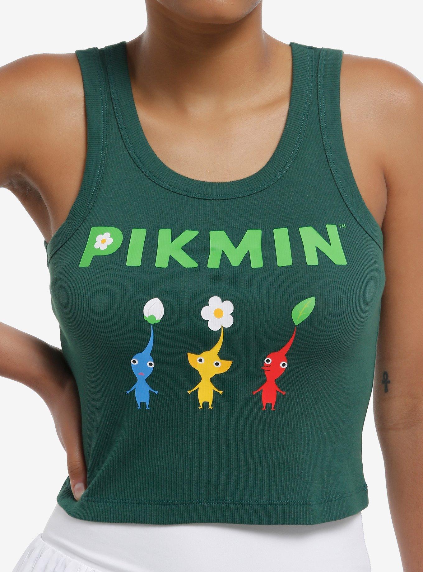 Pikmin Logo Trio Girls Crop Tank Top, , hi-res