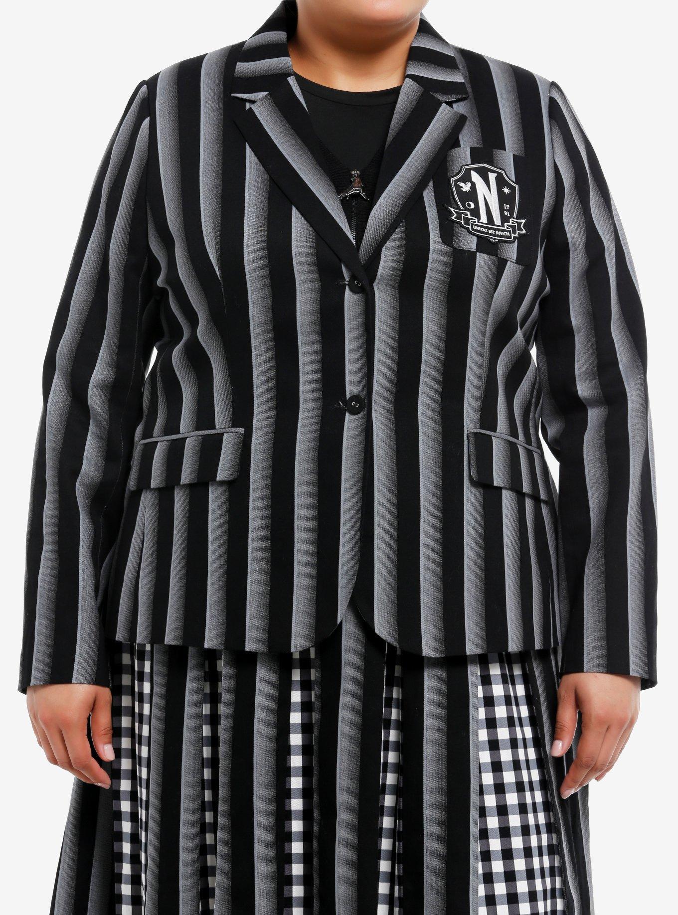 Wednesday Nevermore Academy Uniform Blazer Plus Size, , hi-res