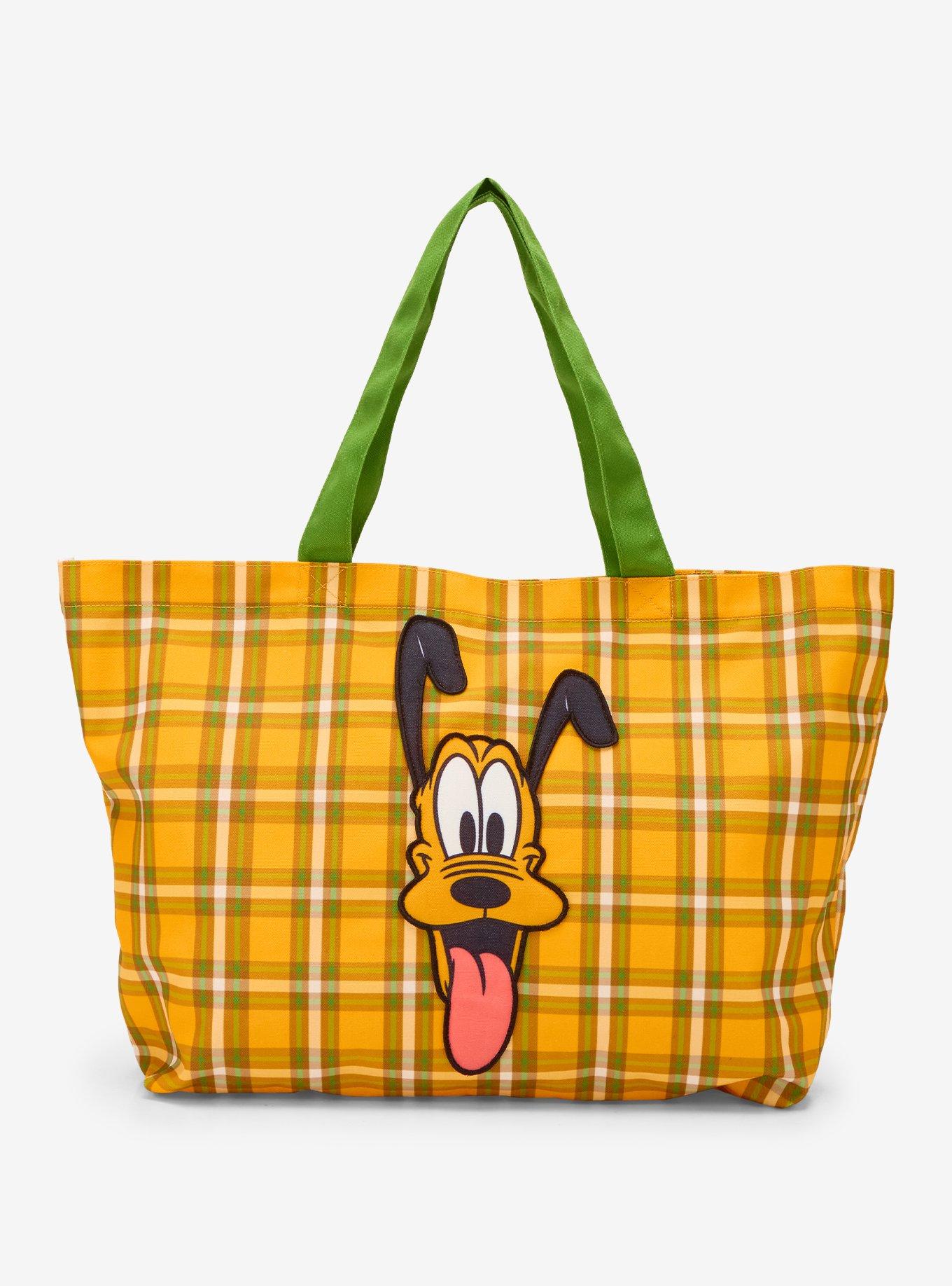 Disney Pluto Plaid Tote Bag, , hi-res